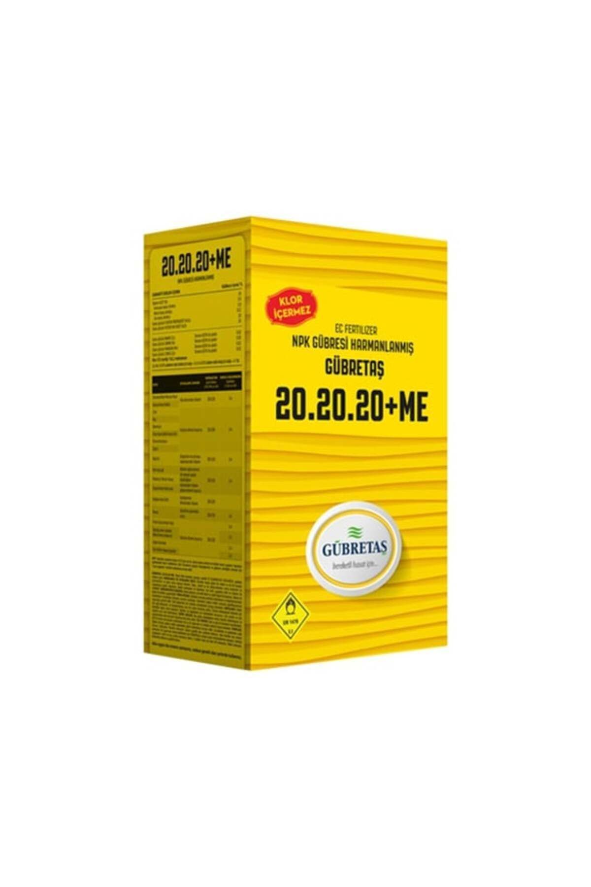 GÜBRETAŞ 20-20-20 Npk Gübresi 1 Kg, Azot, Fosfor, Potasyum Me, Orijinal Paket