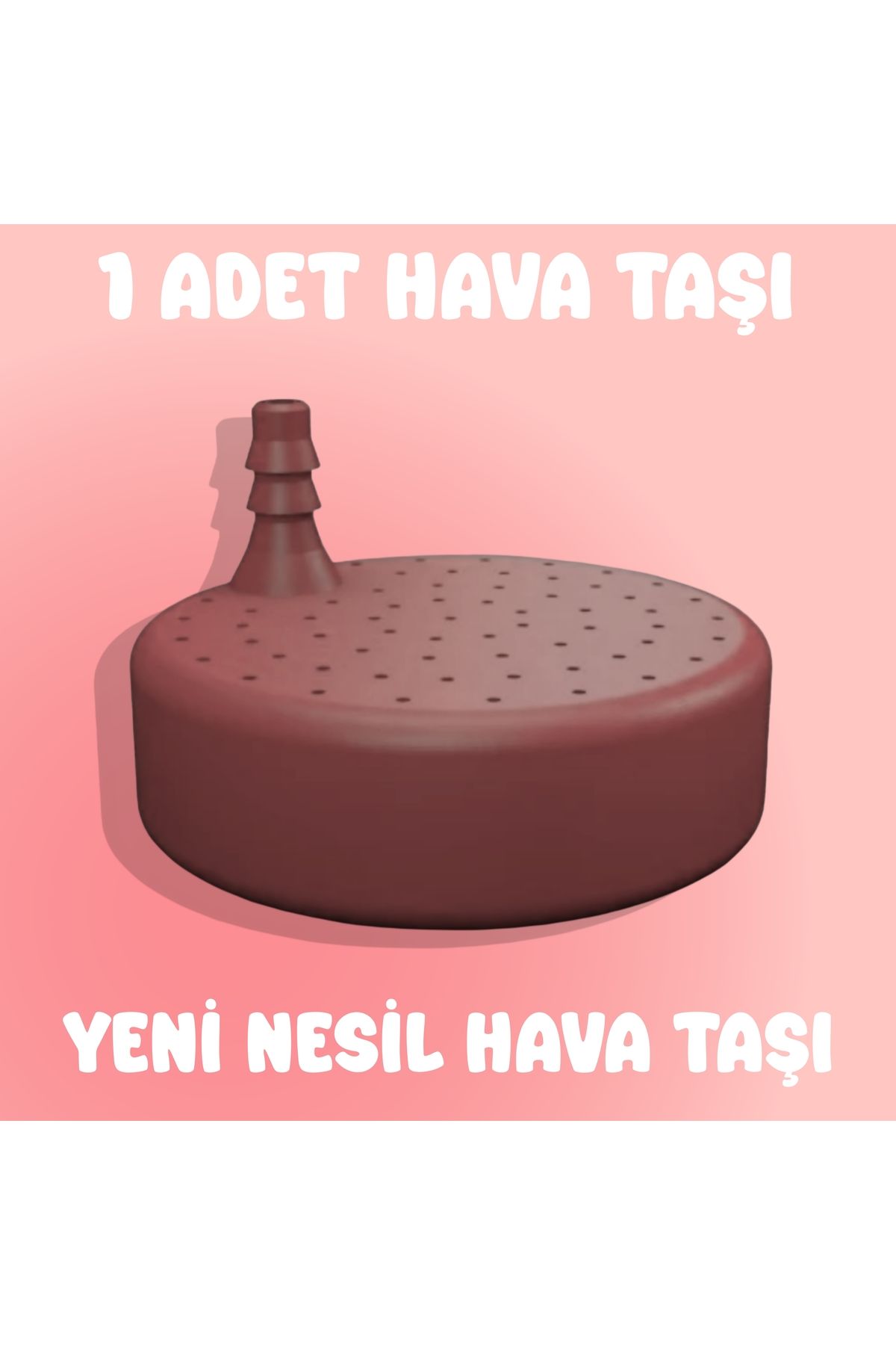 Akvaryum Hava Taşı / 1 Adet / Büyük Renkli Hava Taşı / Akvaryum Hava Taşı ( Kahverengi Renk )
