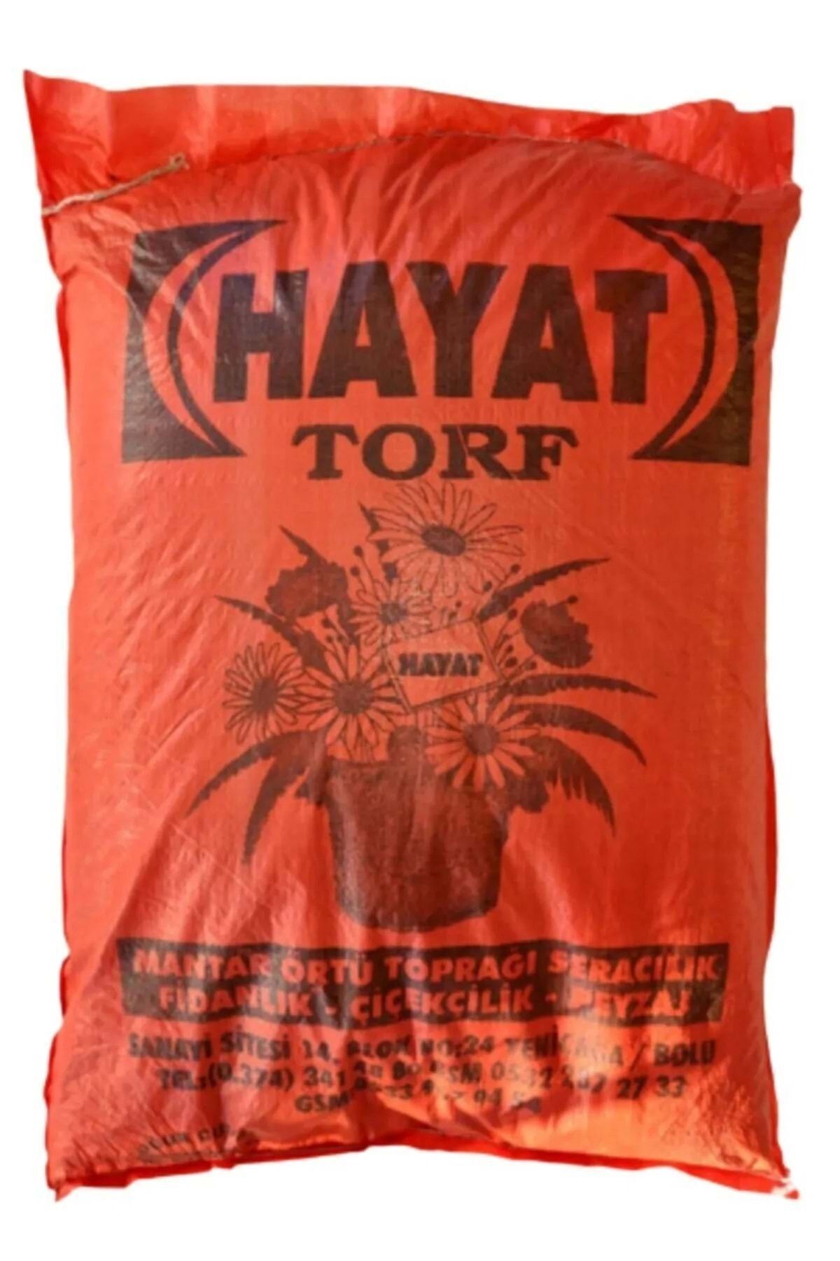 Hayat Torf 40lt Organik Bitki Çiçek Toprağı Kullanıma Hazır Iç Ve Dış Mekan Bitki Toprağı