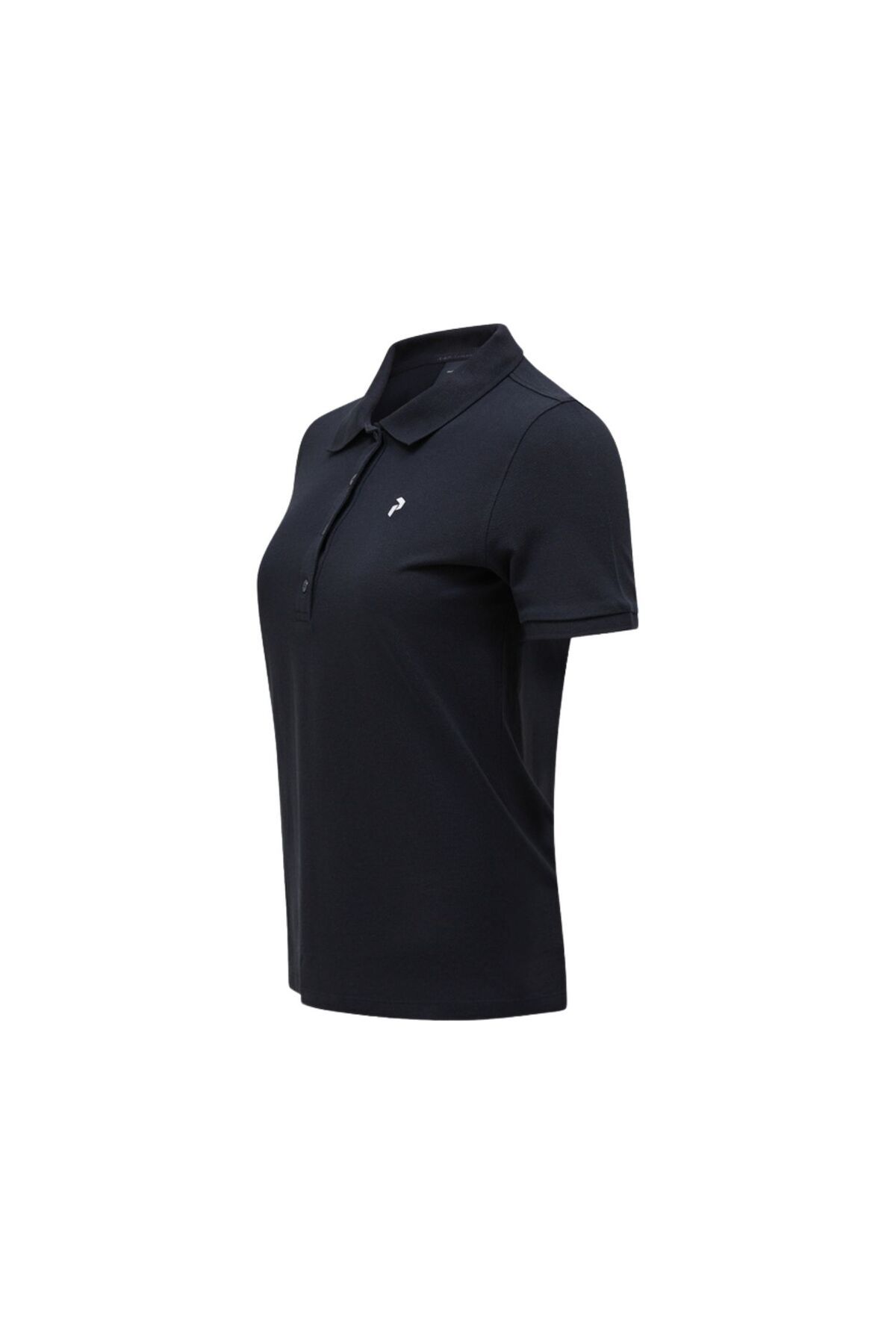 Peak Performance-Peak Performance Classic Cotton Polo Women Black Polo T-Shirt Women Polo T-Shirt 3