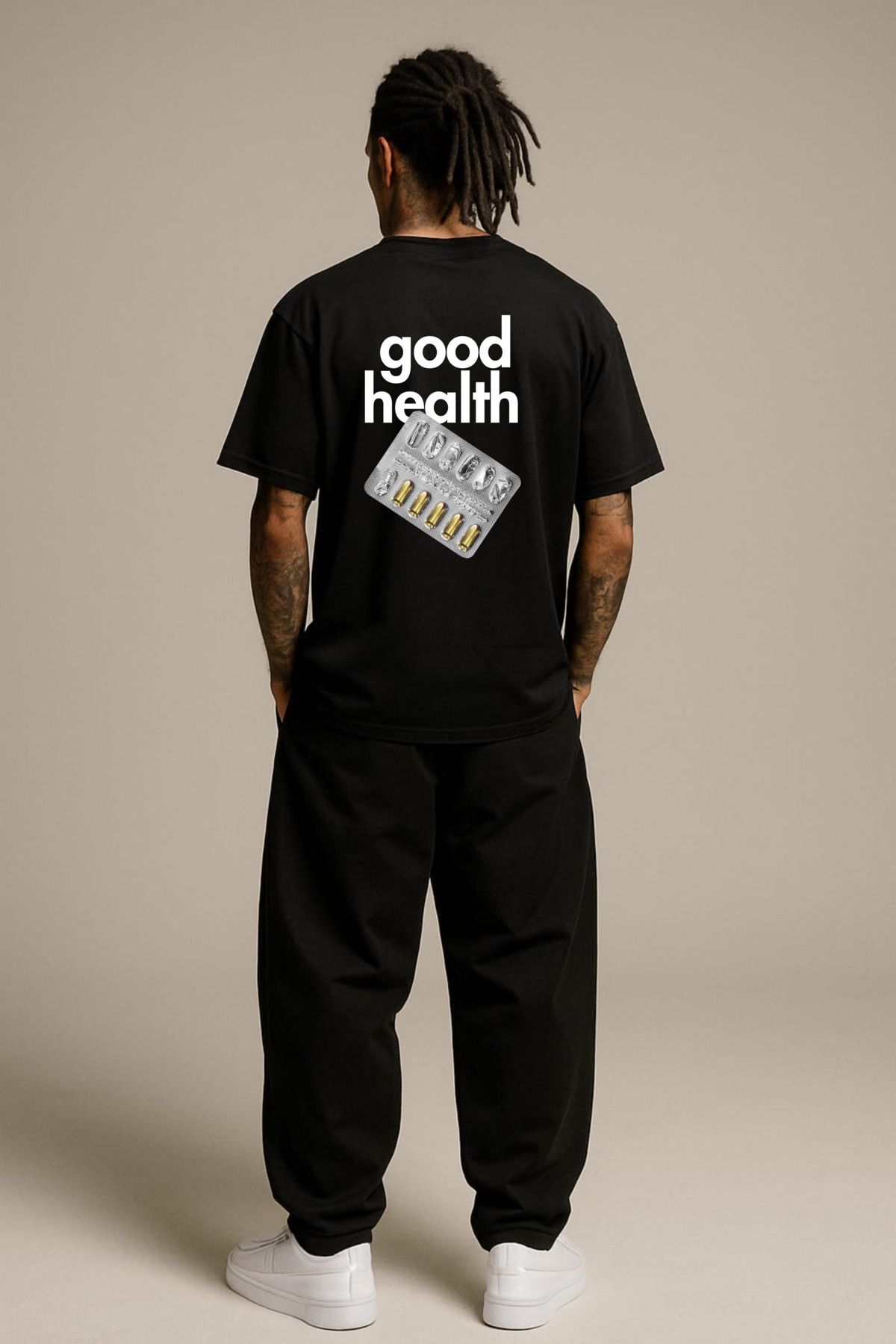 MAYK STREETWEAR OVERSIZE TSHIRT - UNISEX GOOD HEALTH BASKILI TSHIRT