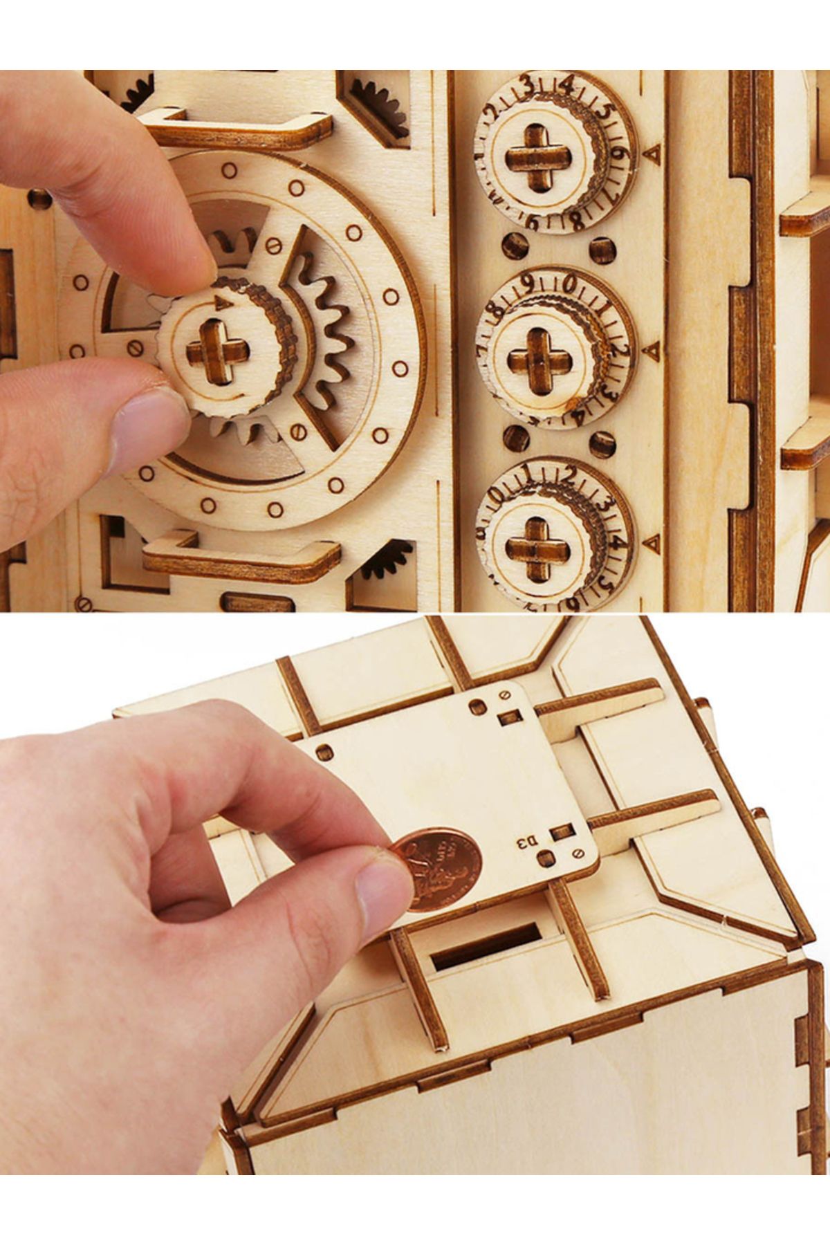 Choice-3D Wooden Puzzle DIY Locker Puzzle Box with Combination Model Kit for Adults and Kids to Build M... 6
