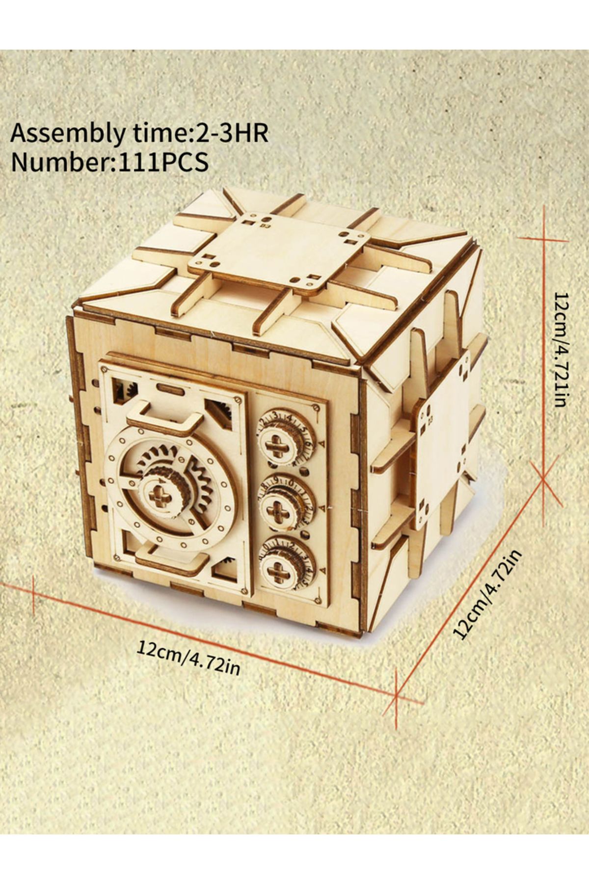 Choice-3D Wooden Puzzle DIY Locker Puzzle Box with Combination Model Kit for Adults and Kids to Build M... 5