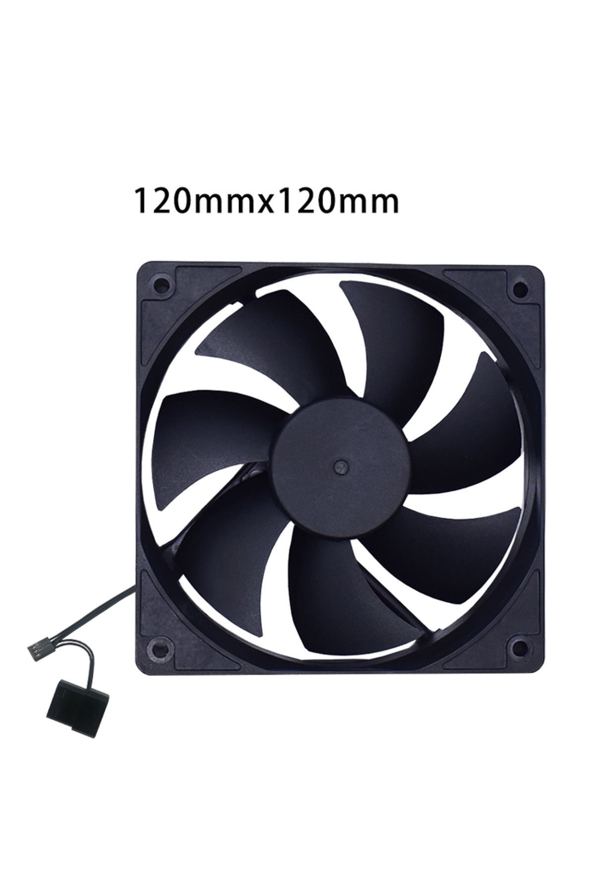 Choice-مروحة كمبيوتر هادئة بدون RGB سوداء 120x120x25 مم 80 مم 90 مم 120 مم مراوح كمبيوتر صامتة لهيكل الكمبيوتر ووحدة معالجة الرسومات 1