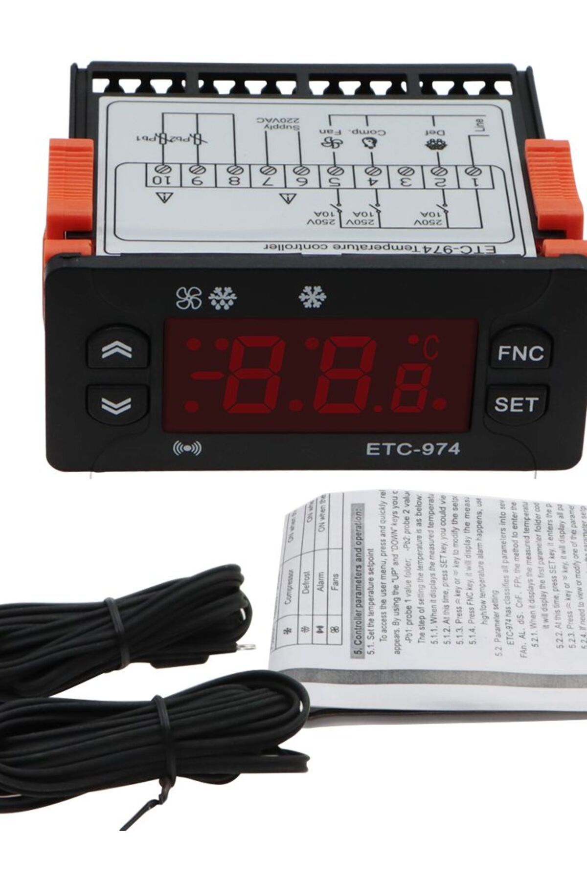 Choice-ETC-974 Temperature Controller Refrigerator Defrosting Heating Control Thermoregulator with Dual ... 7