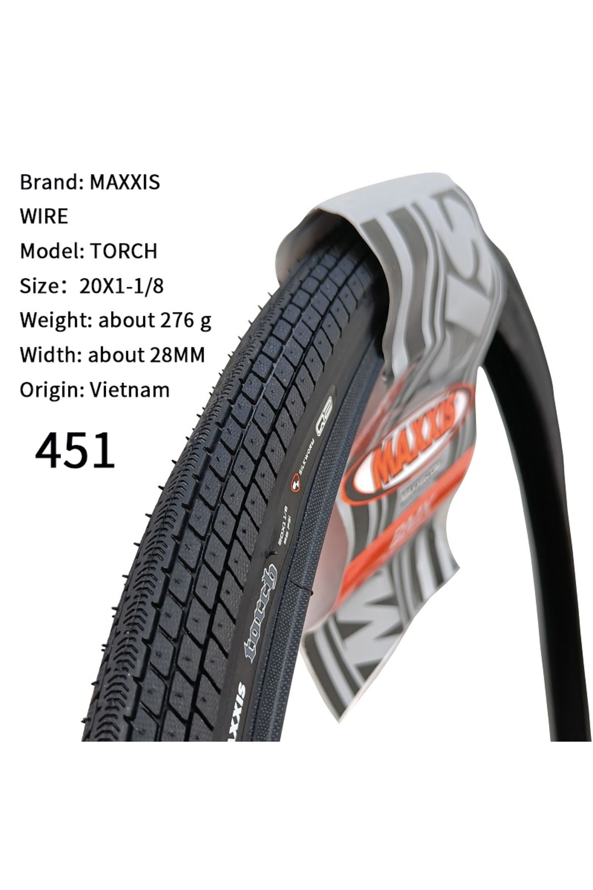 Maxxis-20X1-1-8 TORCH 451 MAXXIS DETONATOR GRIFTER TORCH WIRE BICYCLE TIRE OF BMX 451 406 20 INCH Bicycle T 1