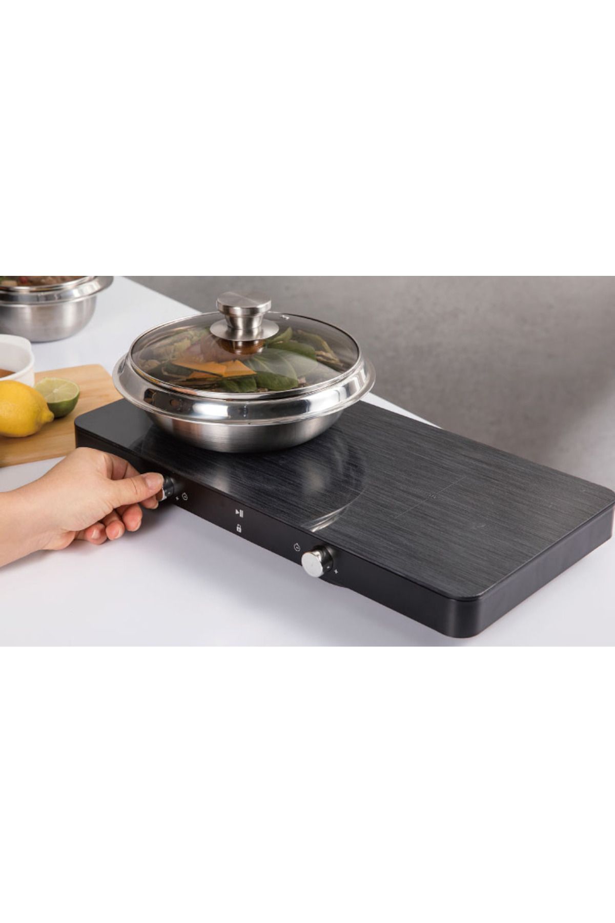 Zass-Zip 02 Double Electric Induction Hob, 2800w, Led Display, 7 Power Settings, Cooking Pause 9