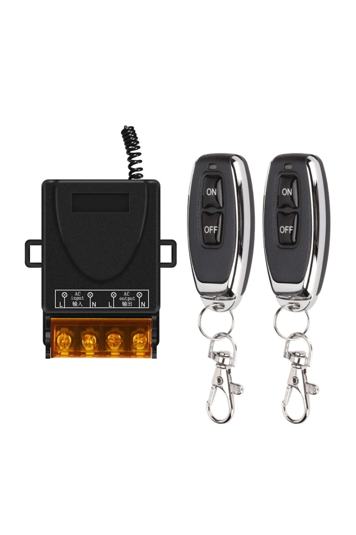 Choice3-AC02A J027-2 AC 110V 220V 30A Relay Wireless Remote Control Switch System RF 433Mhz Transmitter On O 1