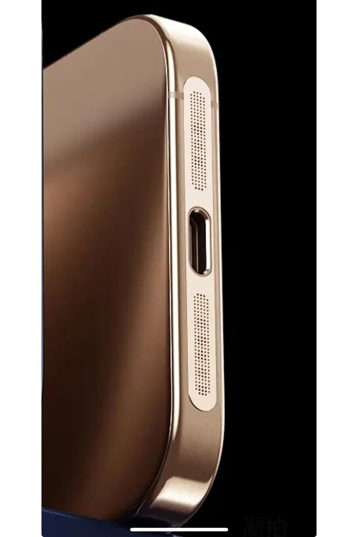 MaxUp İphone 16Pro-16 ProMax Çöl Titanyum Toz ve Kir Önleyici Filtre Mikrofon , Hoparlör, Şarj Koruma