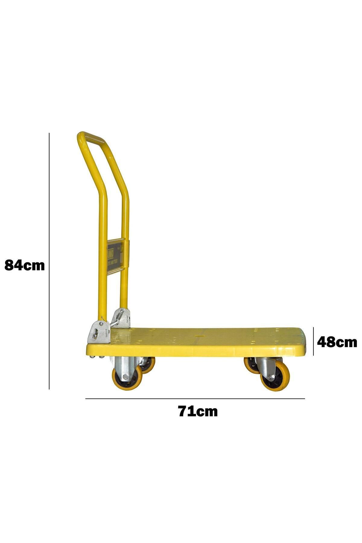 COOYA-Foldable trolley, 200 lbs load capacity, non-slip handle, universal wheels, suitable for family use 4