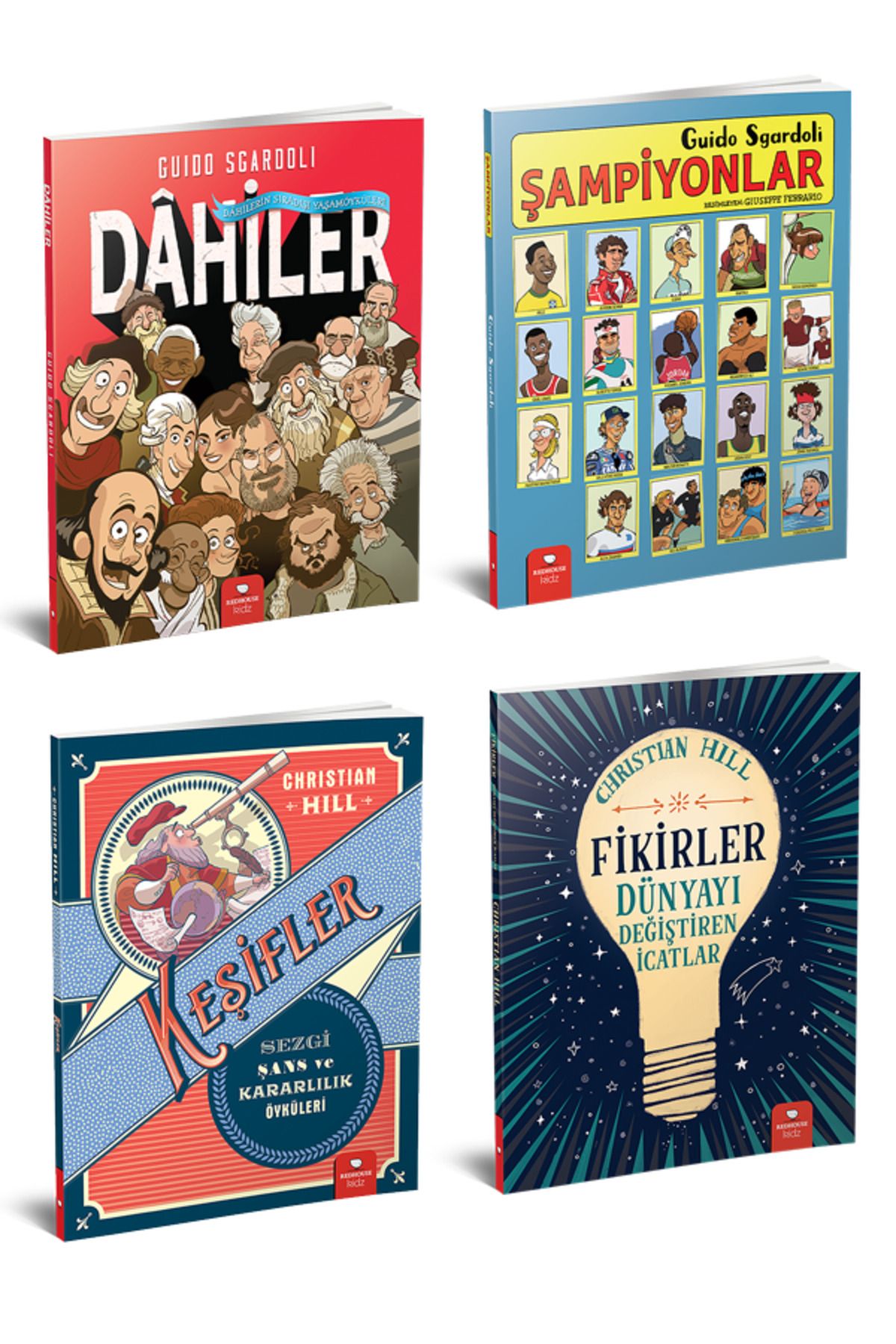 Redhouse Kidz Yayınları Dahiler-Fikirler-Keşifler-Şampiyonlar