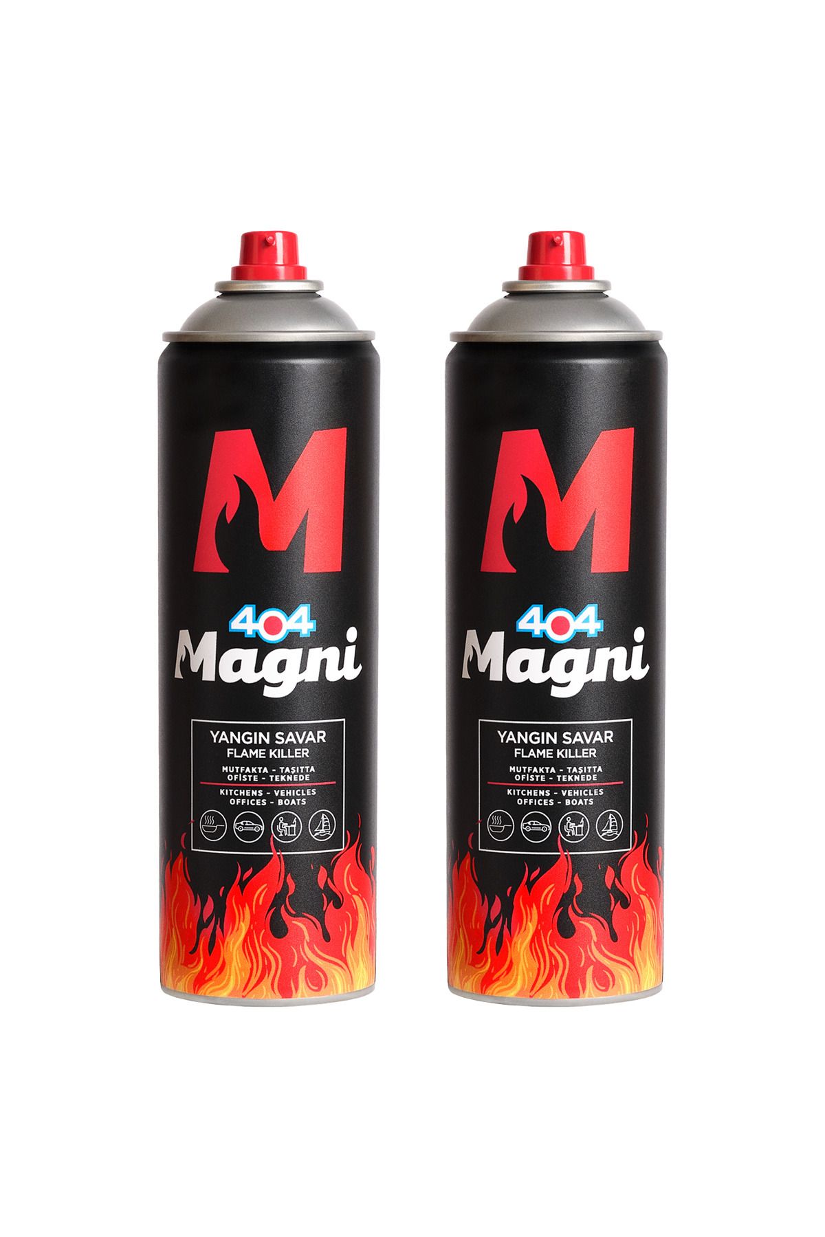 404 Kimya 404 Magni Yangın Söndürücü Sprey 500 ml 2li