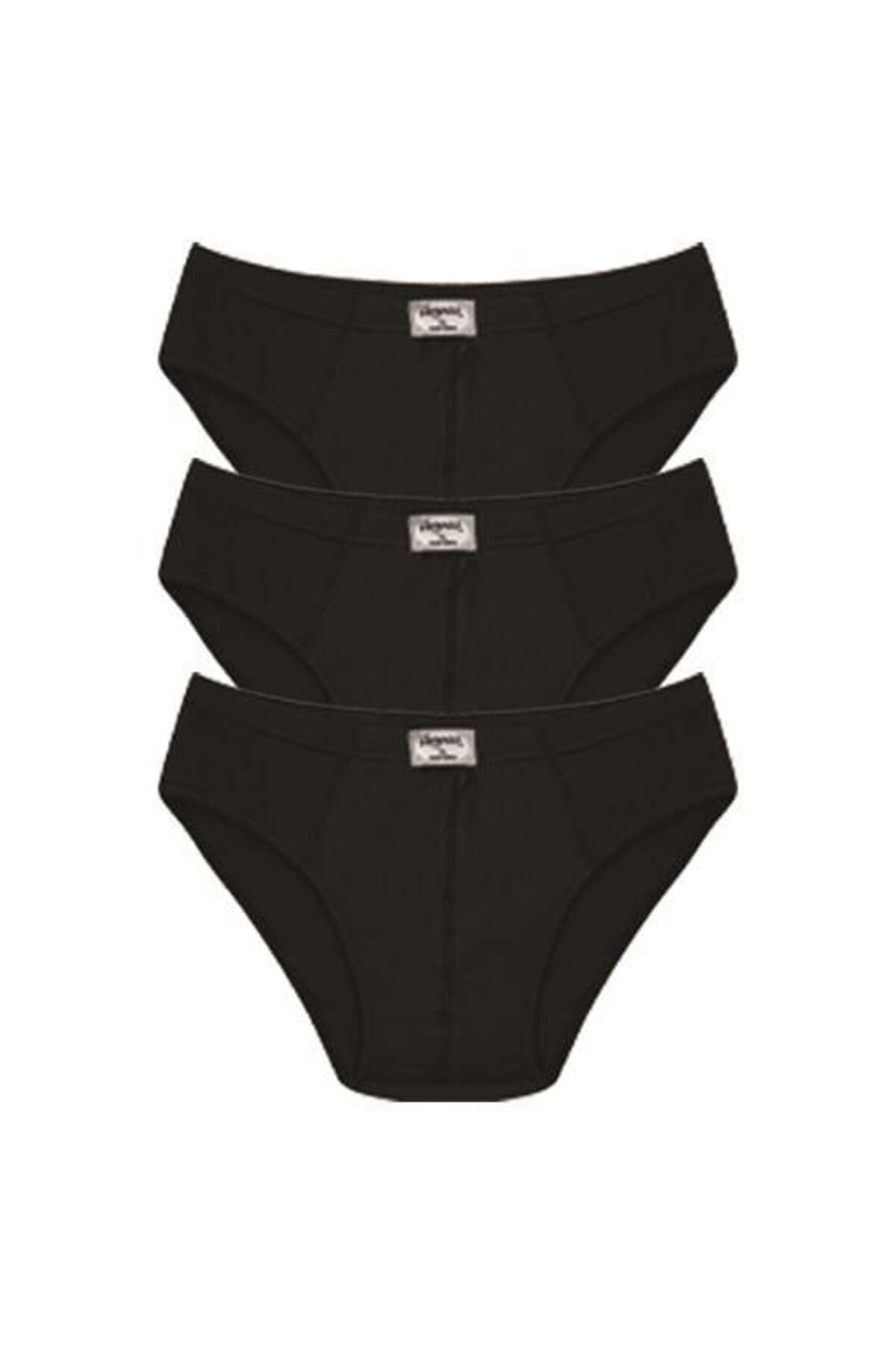 Celira Erkek Pamuk 3lü Siyah Slip 40129