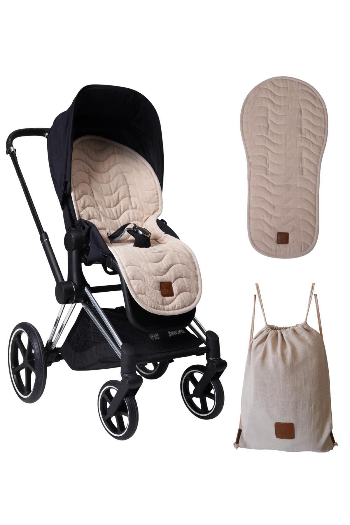 La Flore Mellifere Ultra Hafif, Evrensel Uyumlulukta Bebek Arabası Minderi – OEKO-TEX® Sertifikalı Elyaf Dolgulu