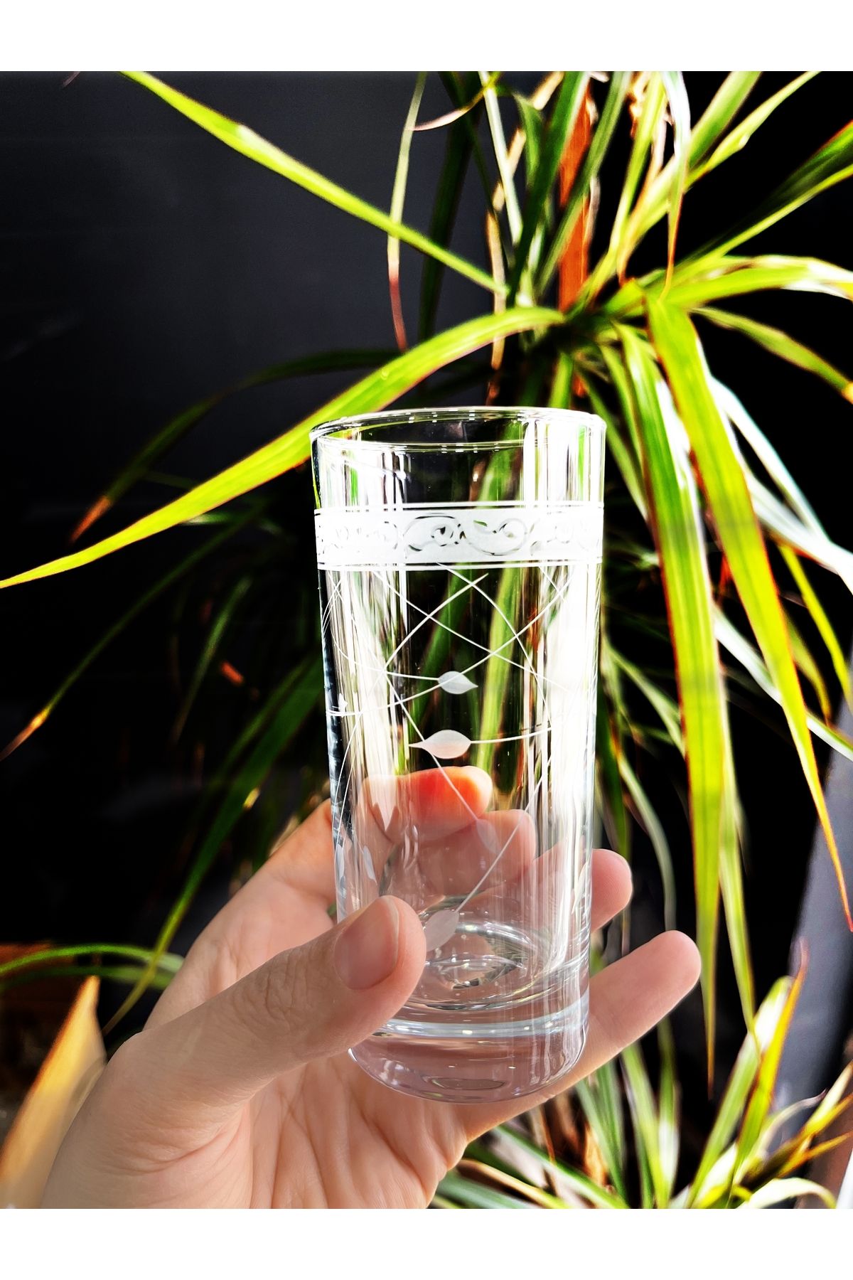 DECOSTYLE Dekorlu SOĞUK KESME RAKI BARDAĞI 6 adet