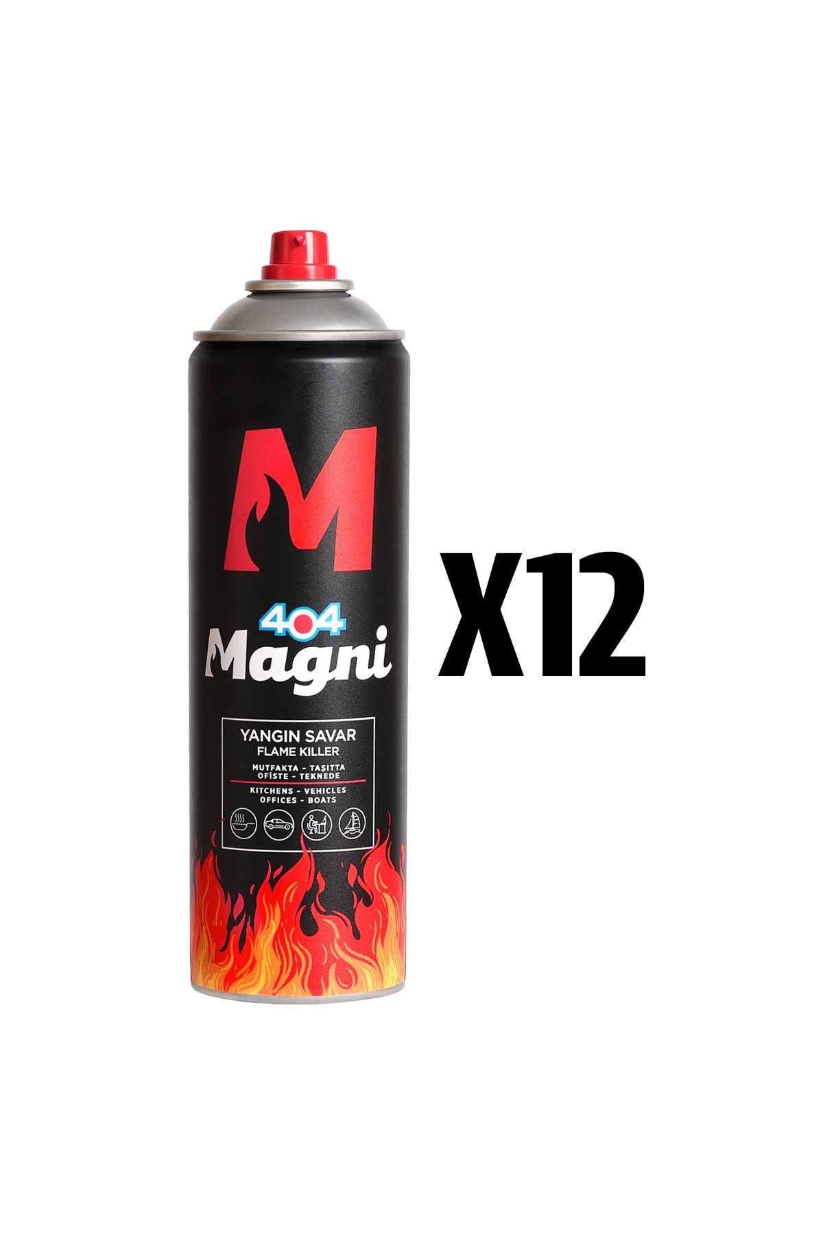 404 Kimya 404 Magni Yangın Söndürücü Sprey 500 ml 12li