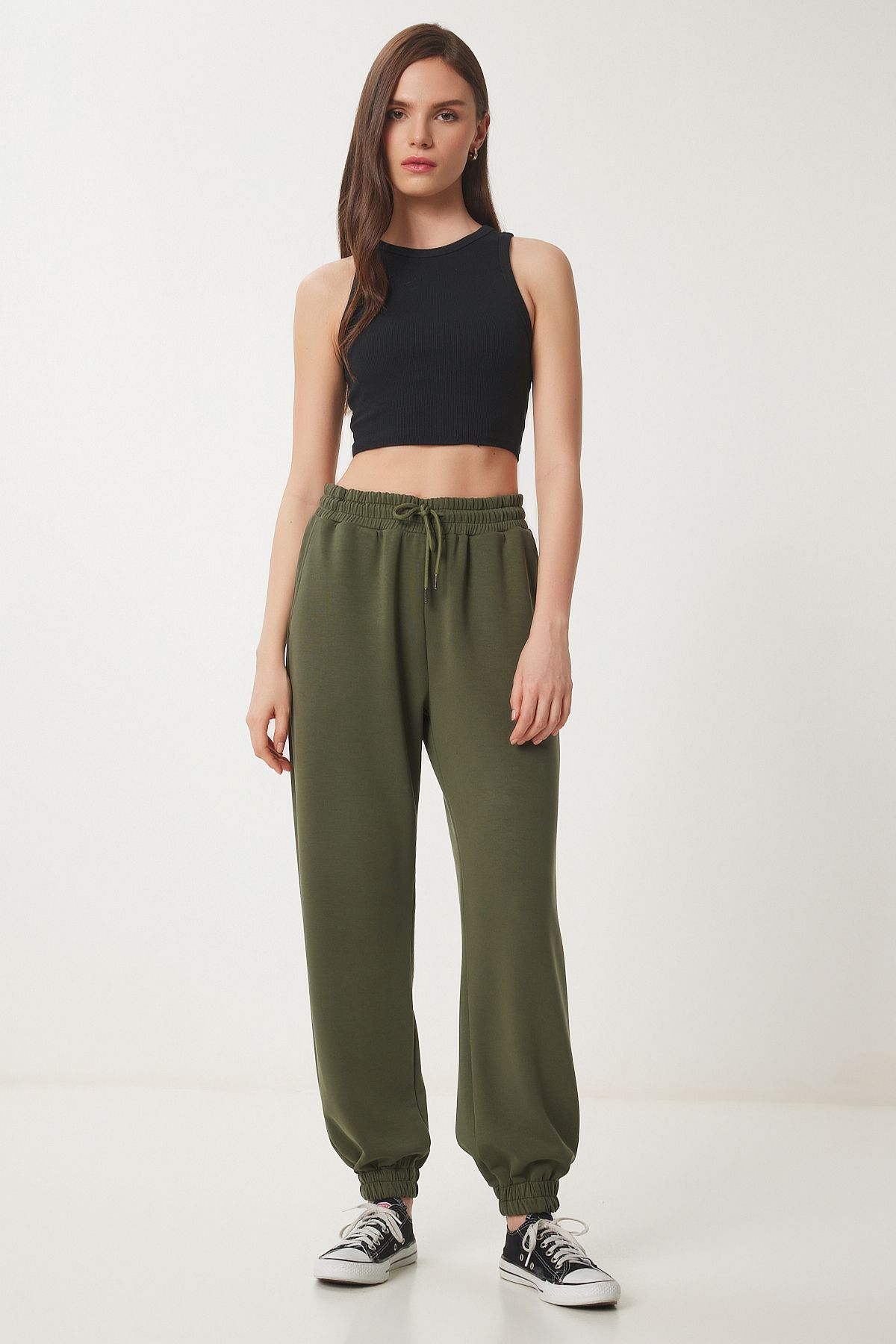 Lovelyİstanbul Jogger Modal Eşofman Altı HAKİ LUB0094