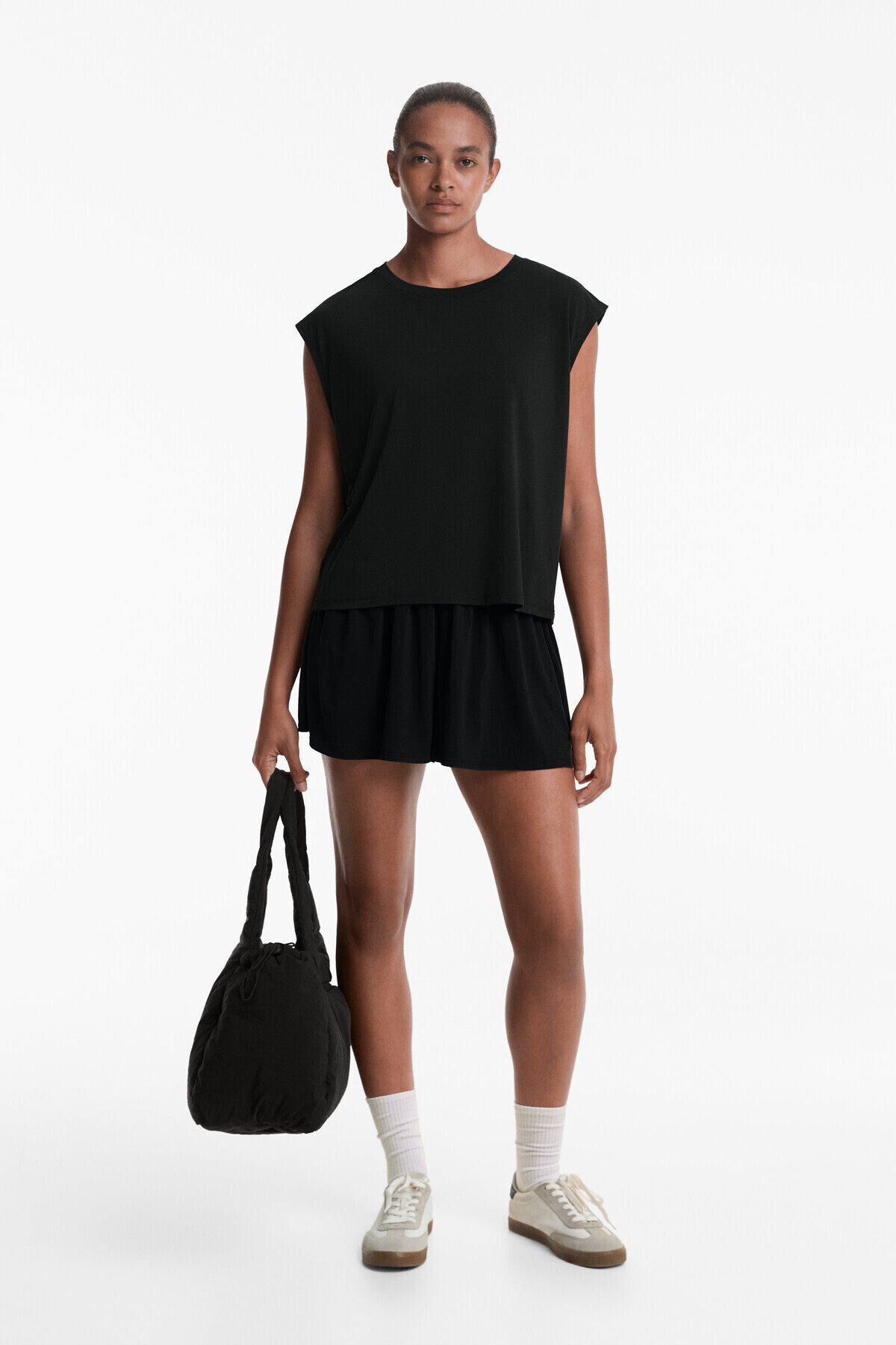 Oysho-Floaty wide-leg shorts with modal 6