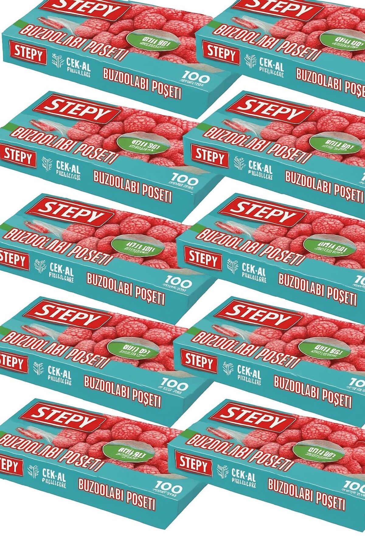 STEPY Buzdolabı Poşeti Orta Boy 100 Adet Çek-al 48Lİ PAKET