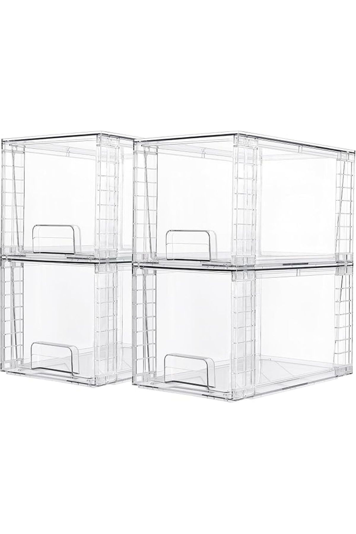 Vtopmart 4 Paket Büyük Boy Saklama Çekmeceleri