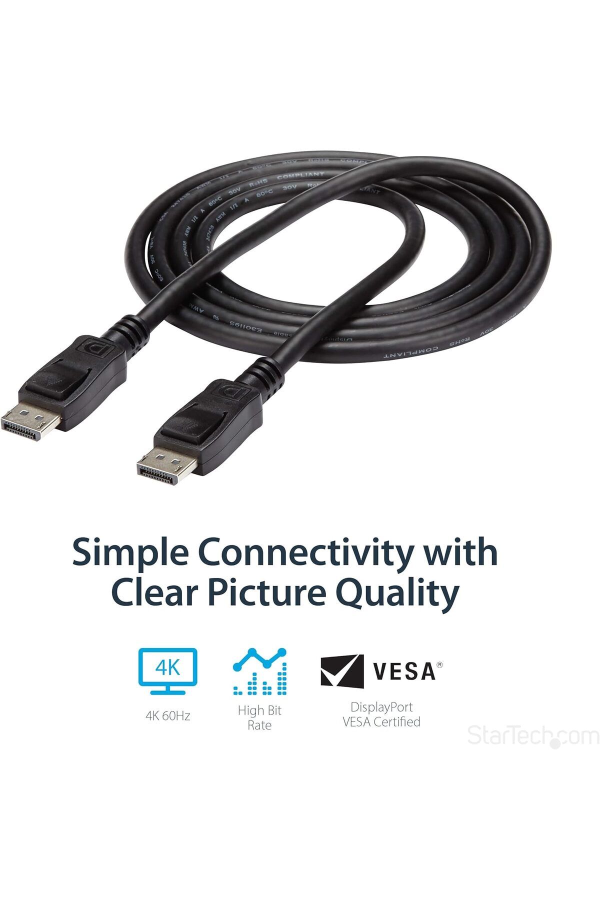 Generic-DP to DP DisplayPort 1.5 Cable with Latch – 1.5 Meters, Black 5