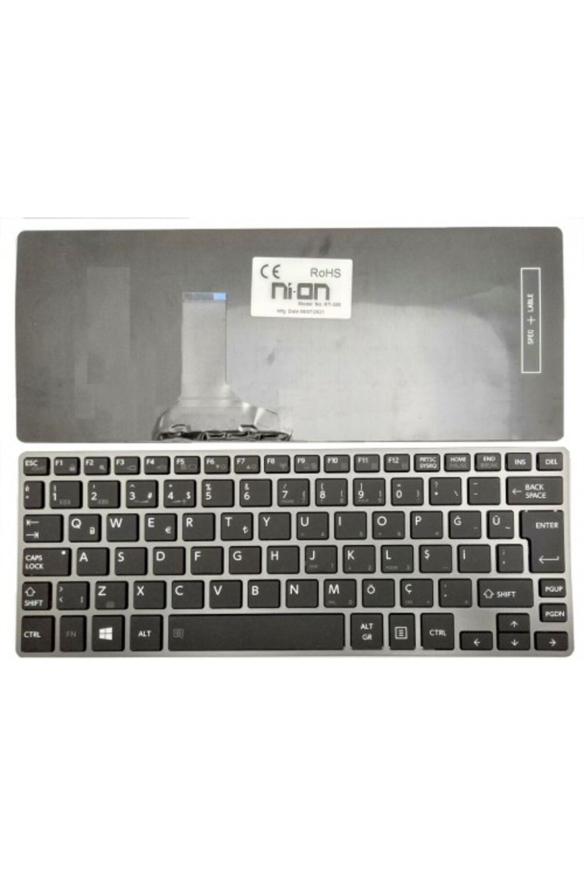 NION Toshiba Portege Z30-A-16K uyumlu Notebook Klavye (Siyah TR)