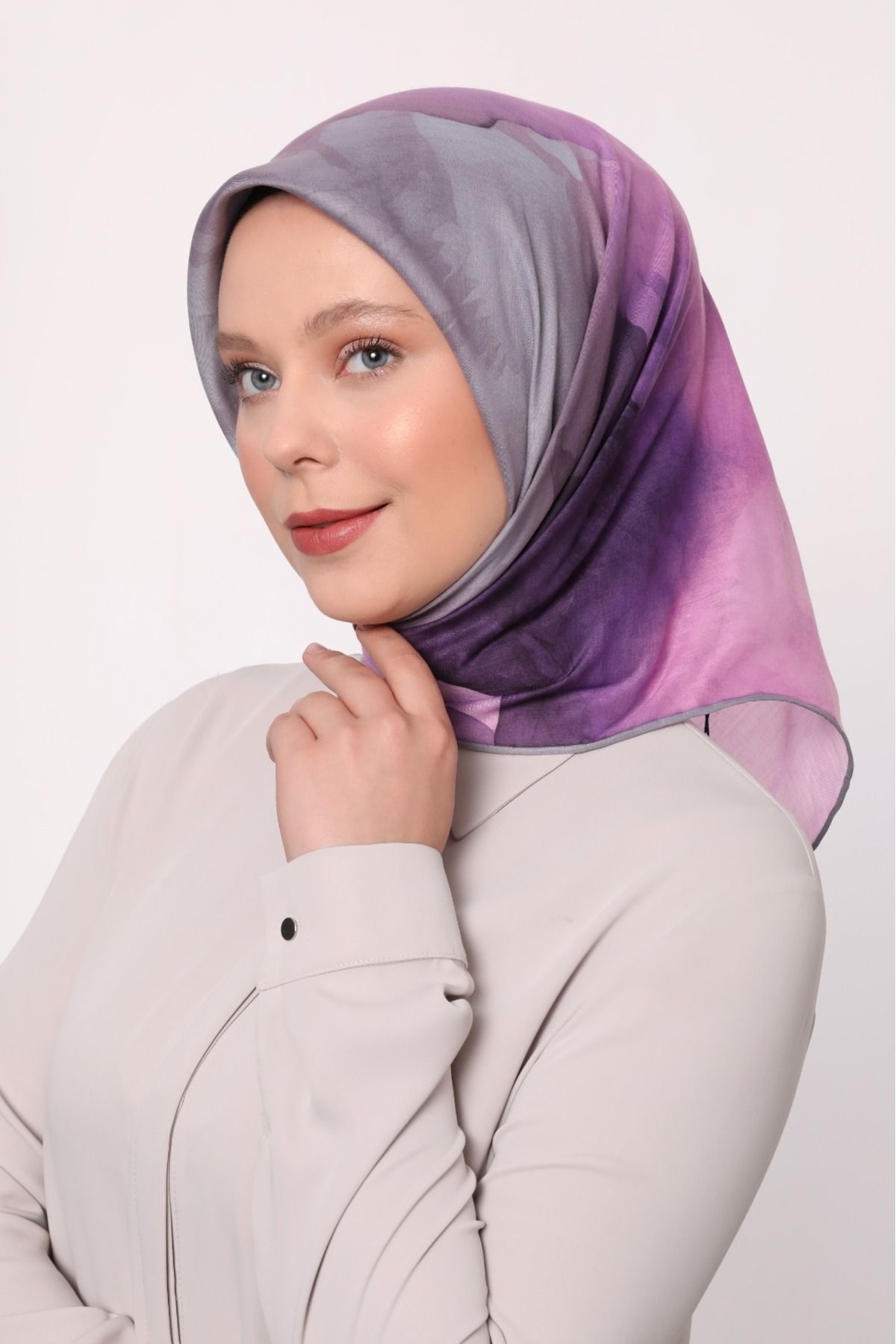 Levidor Bulut Desen Hafif Cotton Pamuk Eşarp