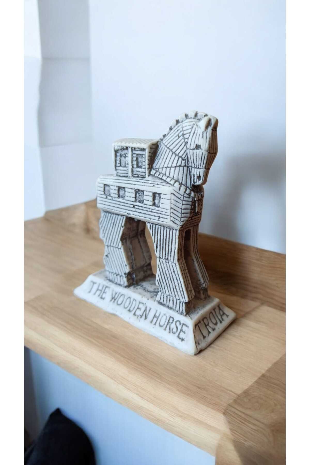 Hureggo vintage truva atı taş biblo & 9 x 8 cm