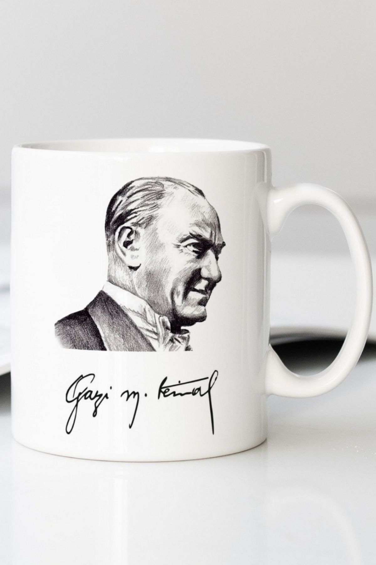 AY AN STUDYO Gazi Mustafa Kemal Atatürk Baskılı Kupa Bardak