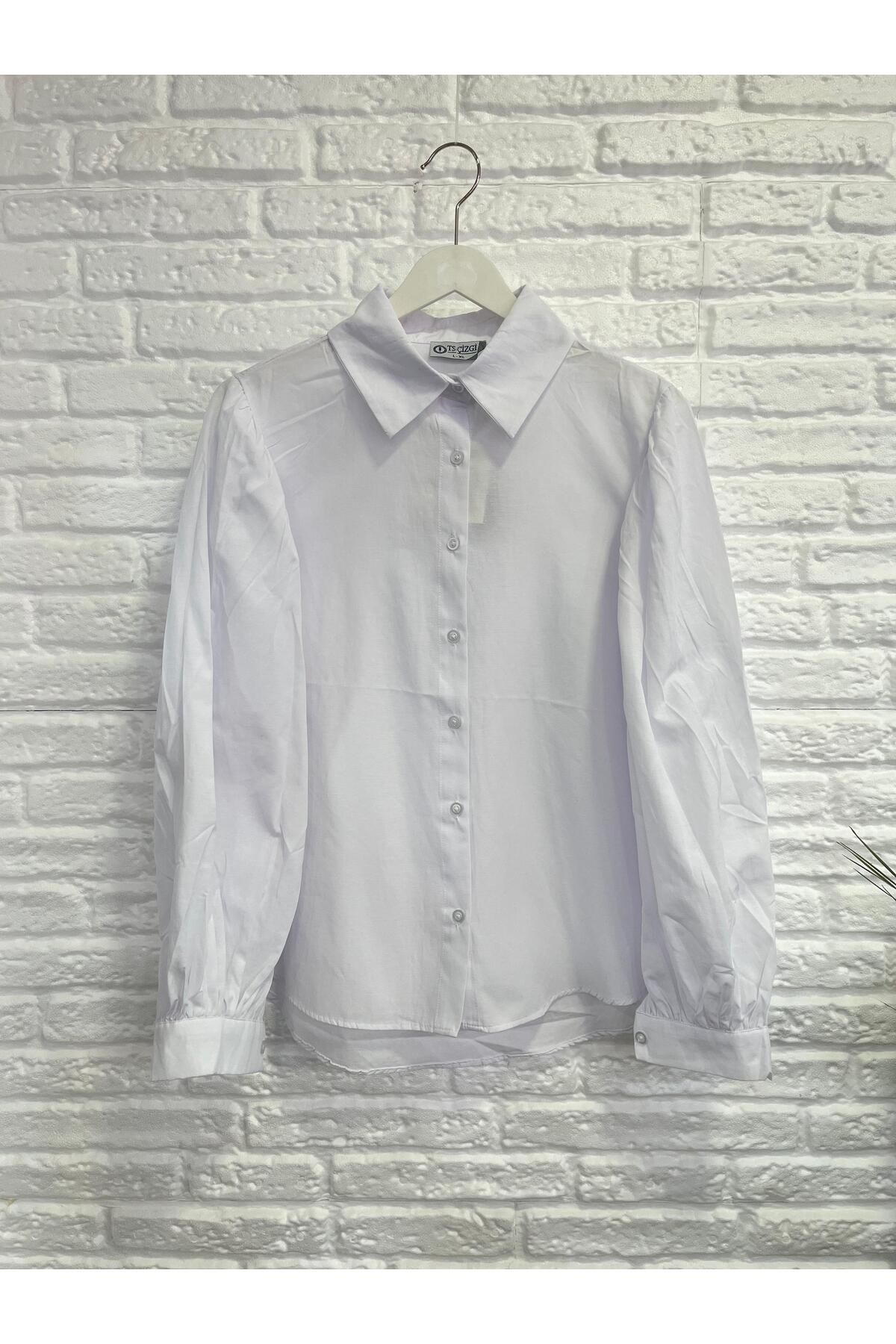 Butik Eylül ,Balon Kol Terrycotton Gömlek