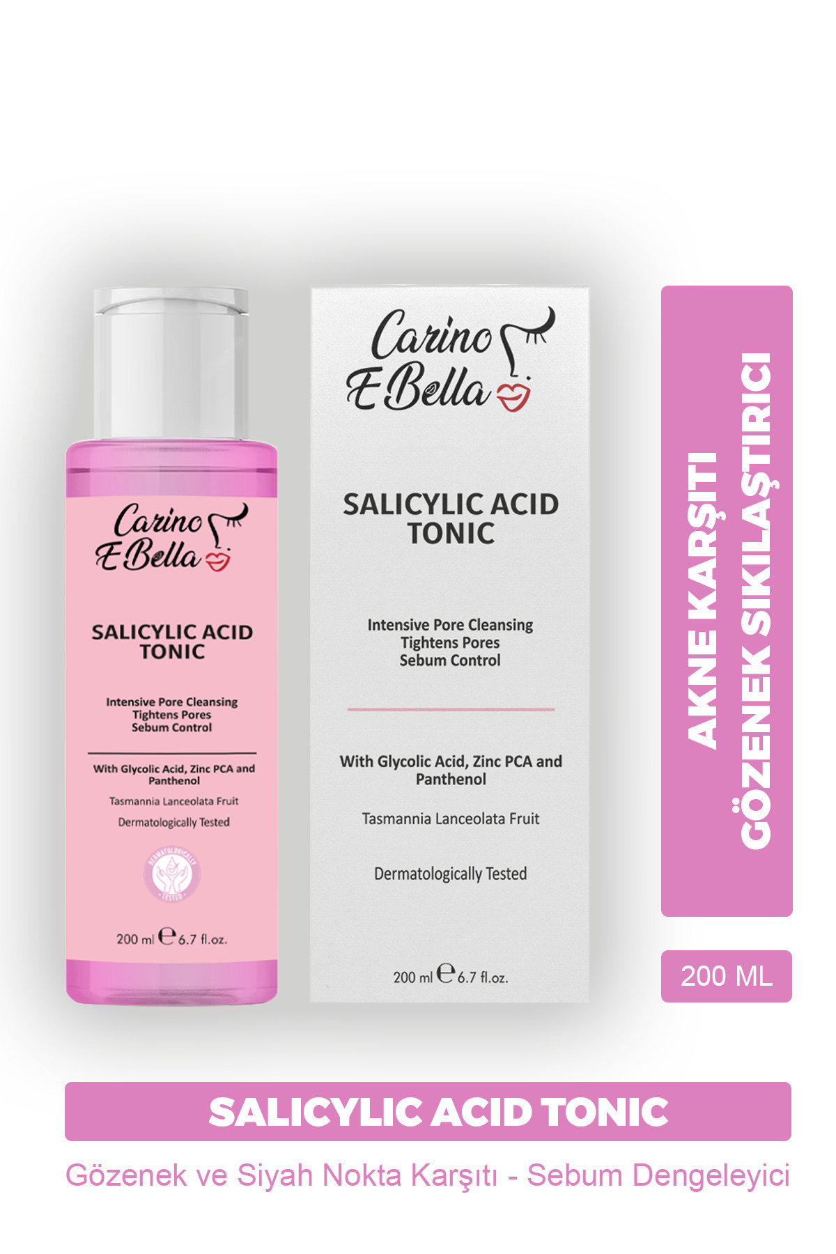 Salicylic Acid Tonik 200 ML – Akne Karşıtı Gözenek Sıkılaştırıcı Tonik — salisilikasit200ml — تصویر 6 از 8