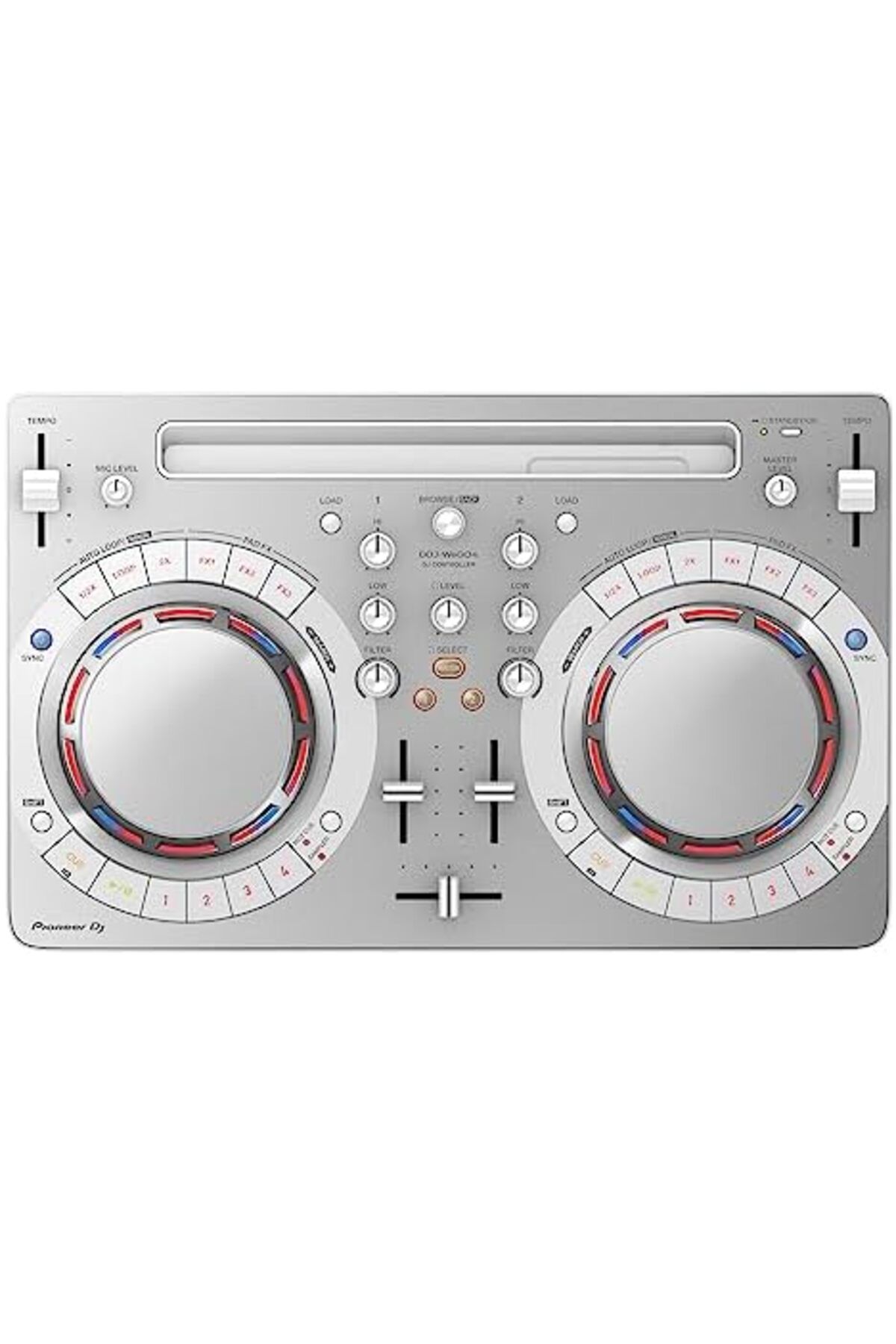 Pioneer-Portable DJ Controller DDJ-WeGO4-W - Compatible with iOS (White) 2