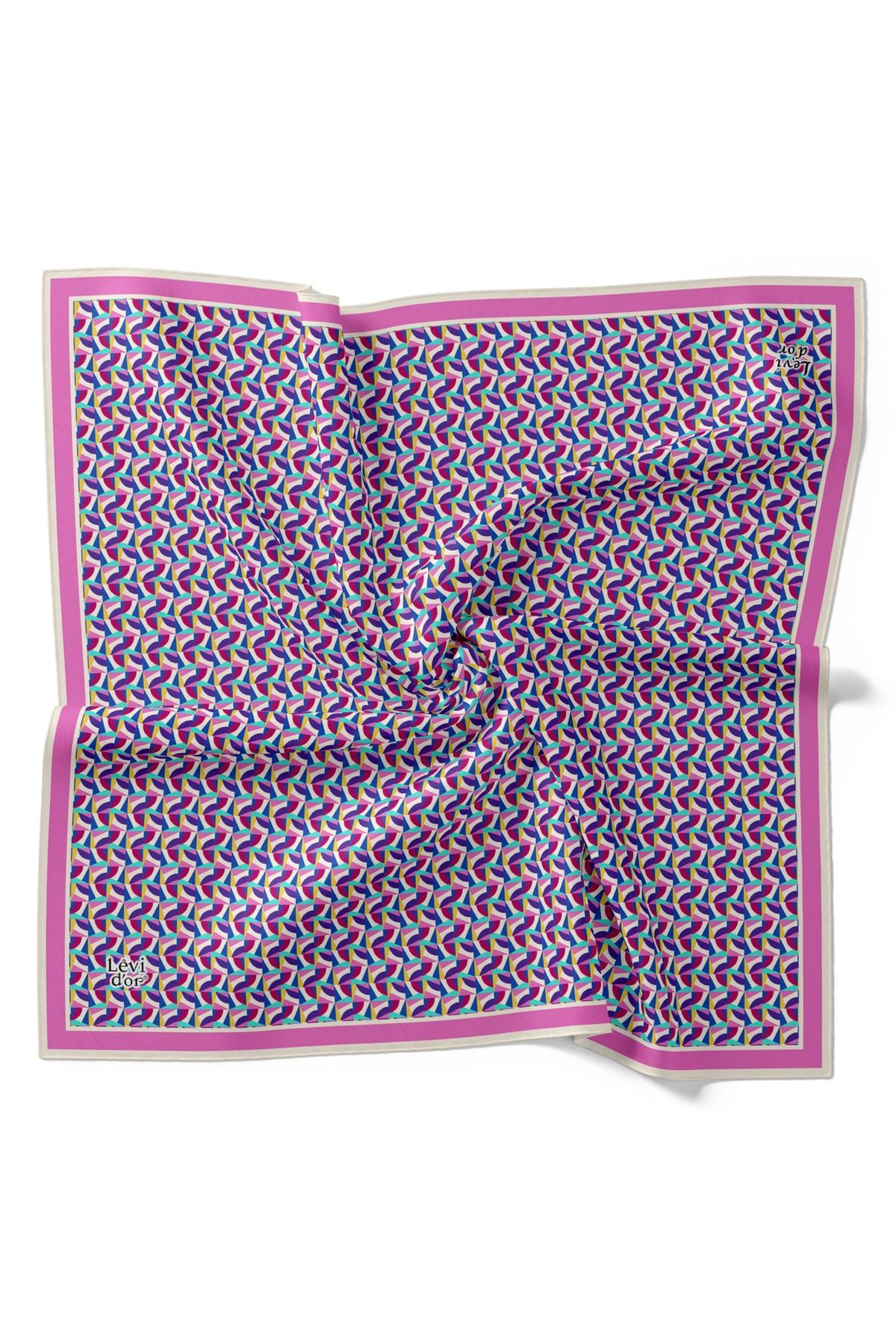 Levidor Geometrik Desen Hafif Cotton Pamuk Eşarp