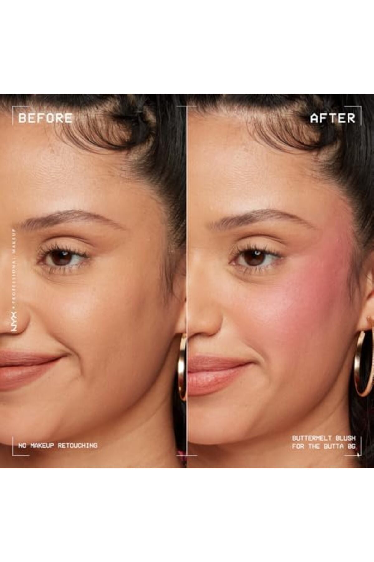 NYX Professional Makeup-بودرة أحمر الخدود 07 من باتر ميلت، تدوم طويلاً (12 ساعة)، مقاومة للبهتان، متوفرة في 3