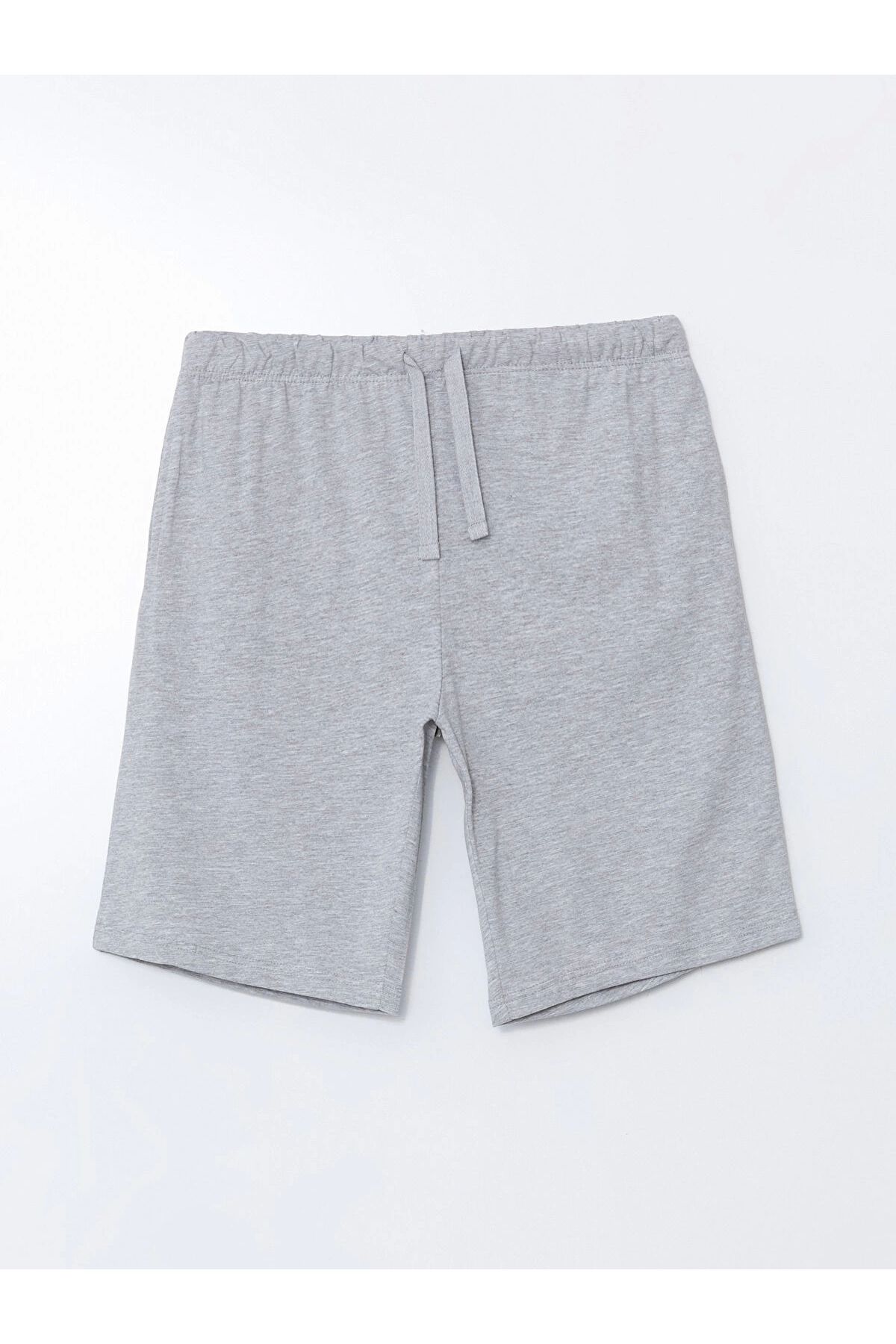 LC Waikiki-Σετ πιτζάμες μπλε Standard Fit με ανδρικό σορτς 8