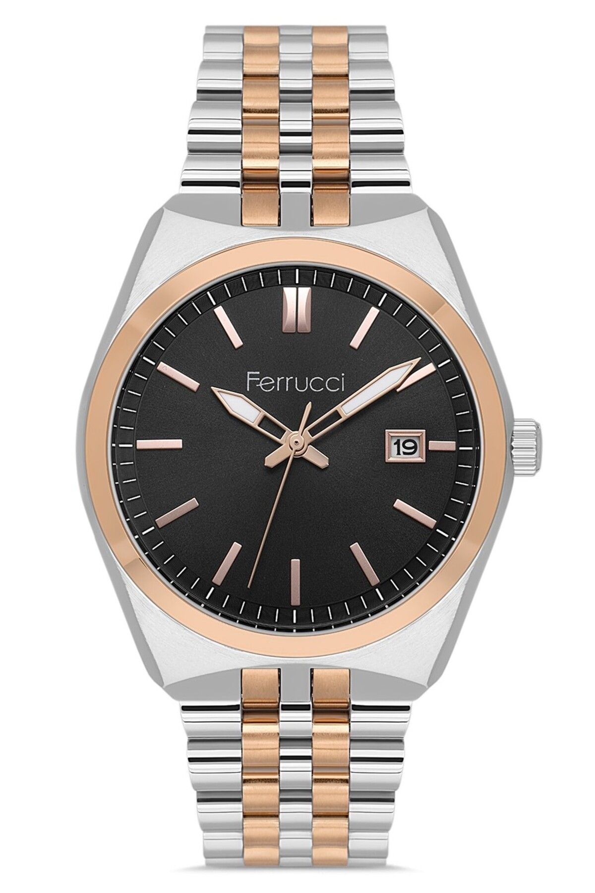 Ferrucci ERKEK KOL SAATİ FC042503463M.02640023 GÜMÜŞ-ROSE