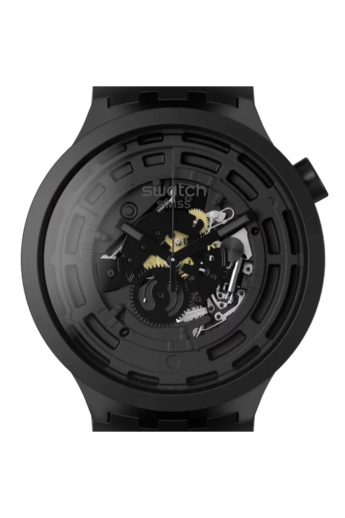 ساعت مردانه با موتور کوارتز آنالوگ، قاب بیوسرامیکی ۴۷ میلی‌متری و بند زیست‌محصولی