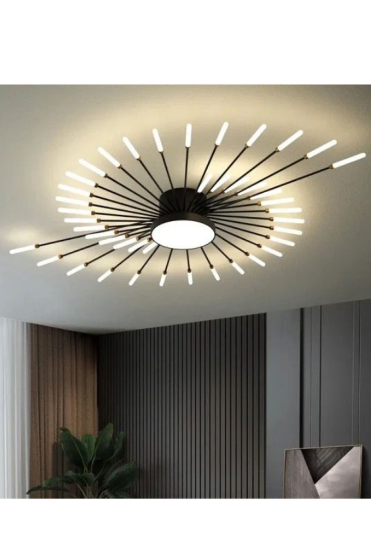 Home Plafonyer Işıklı Yelpaze Avize
