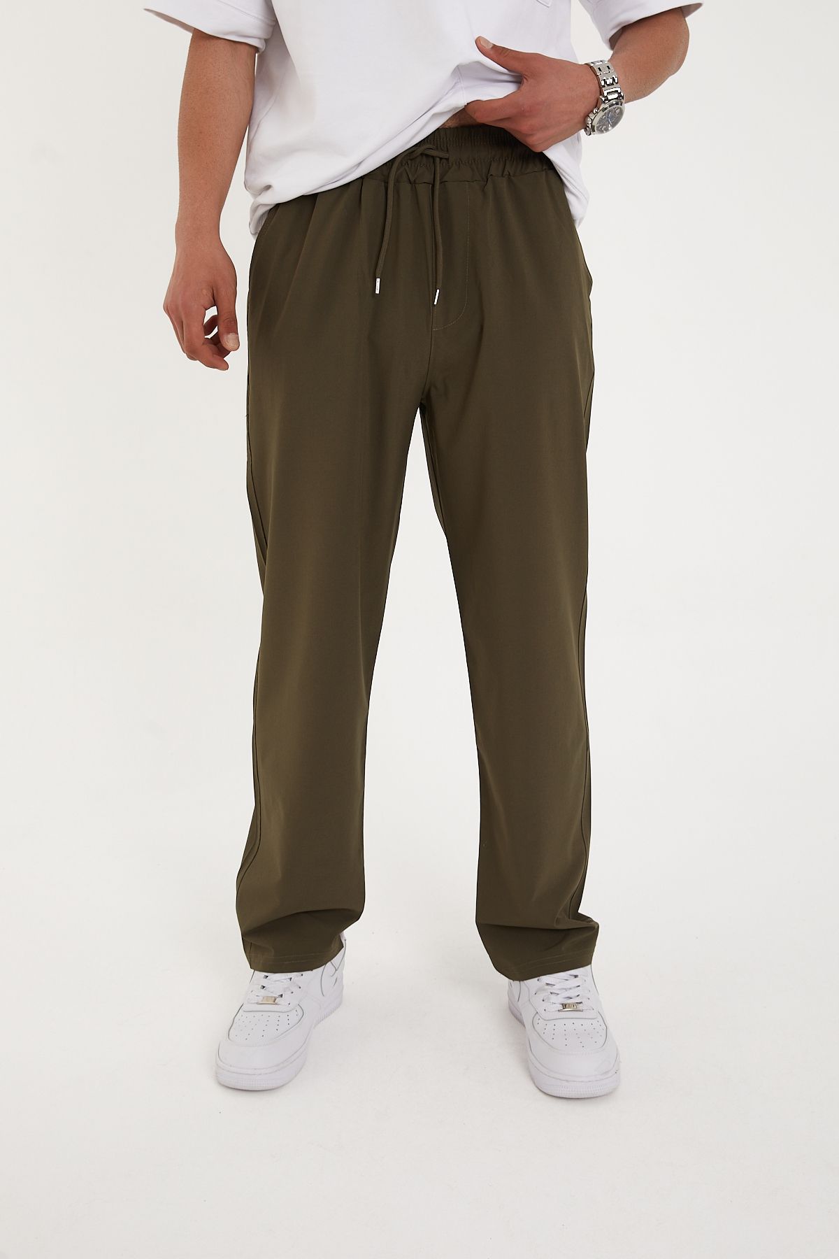 Pavotti Erkek Baggy Pantolon Bel Lastikli Paraşüt Kumaş