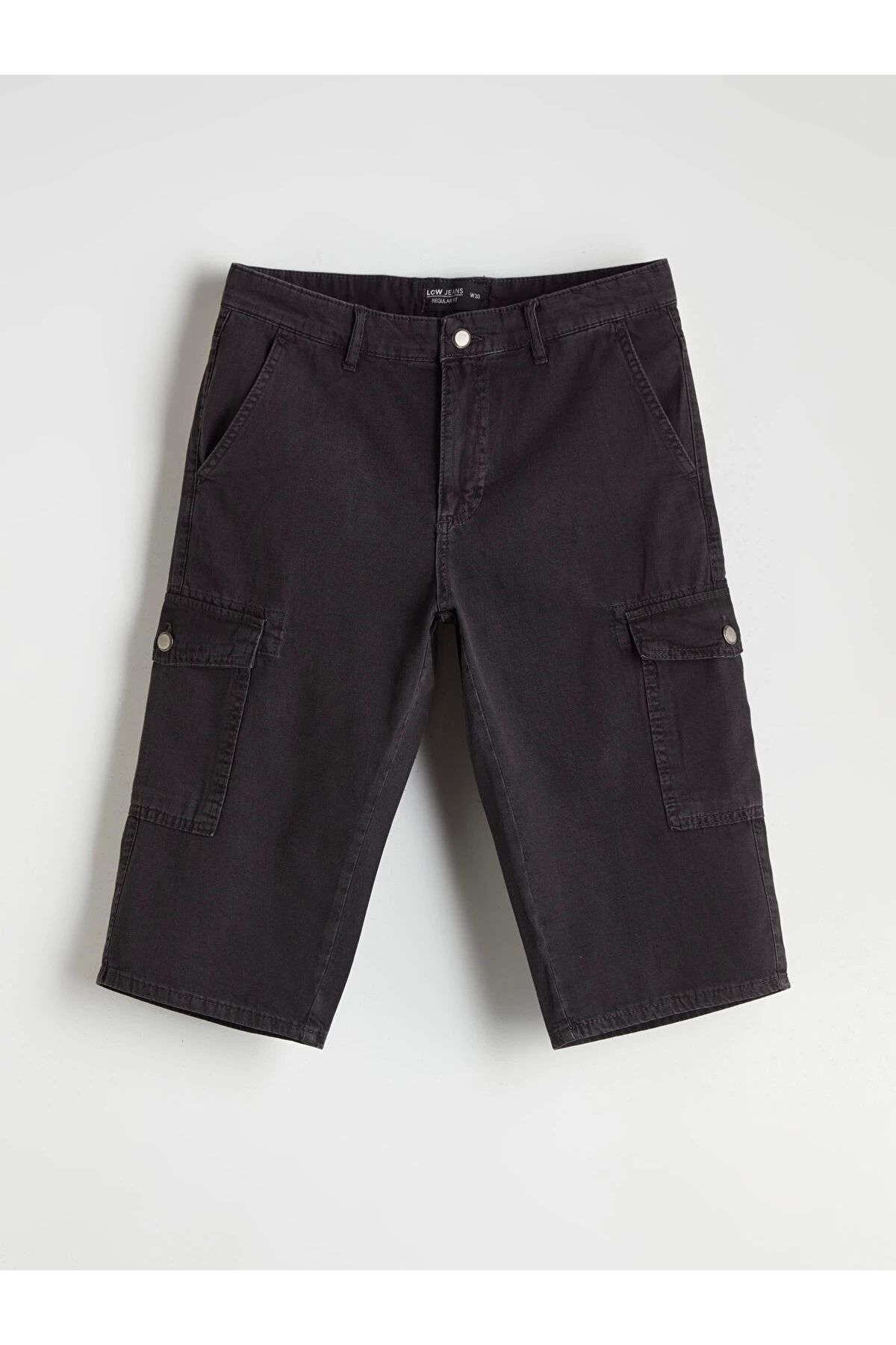 LC Waikiki LCW Jeans Gri Standart Kalıp Erkek Jean Şort