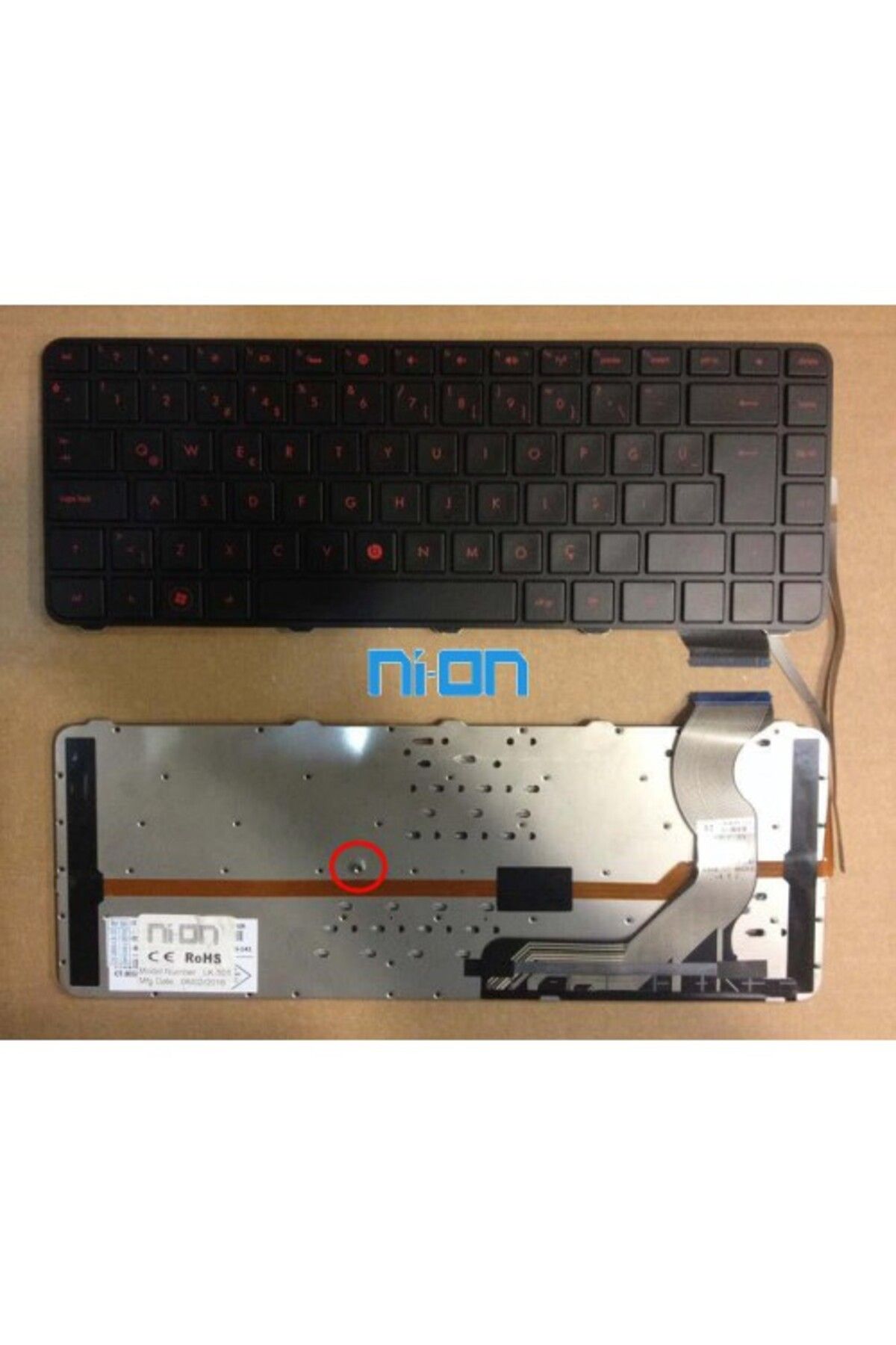 NION Hp ENVY 14-2000 uyumlu Notebook Klavye (Siyah Aydınlatmalı TR)