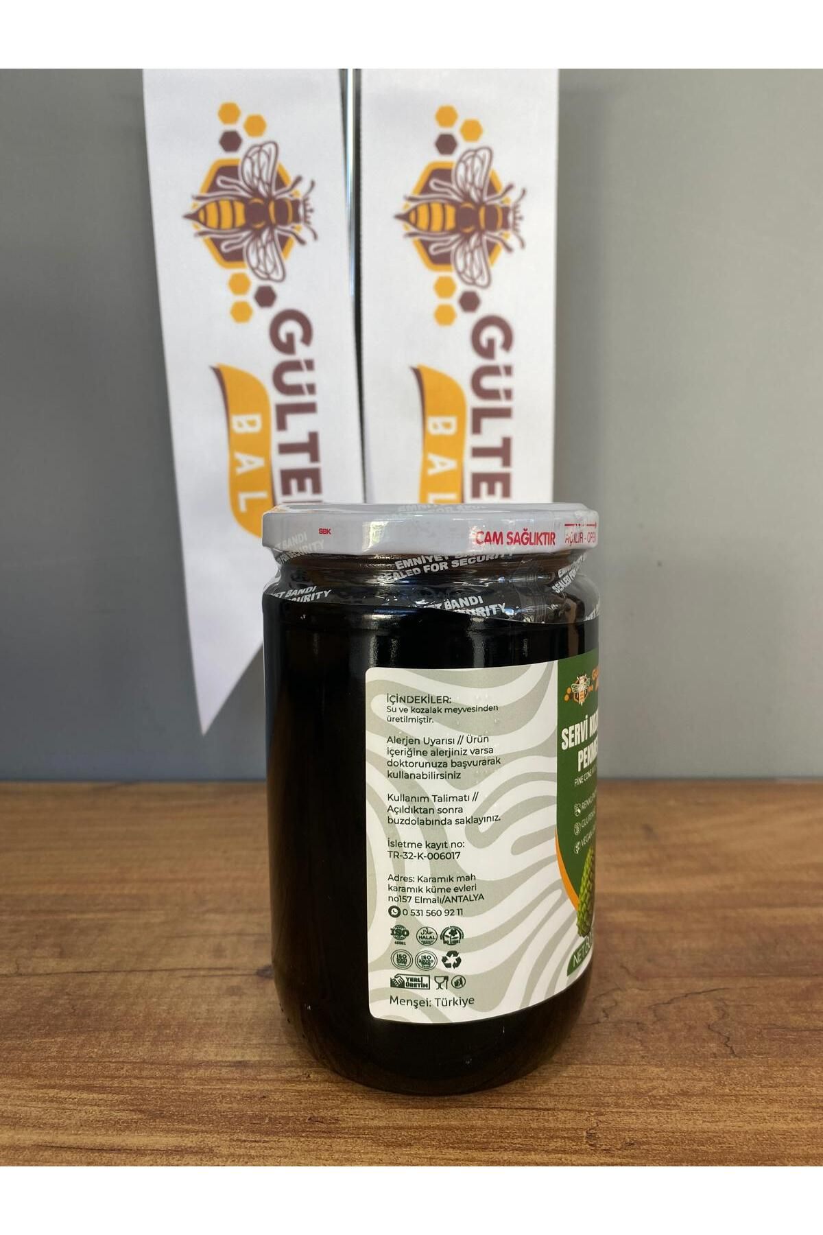GÜLTEKİN BAL SERVİ KOZALAK PEKMEZİ 800 GRAM