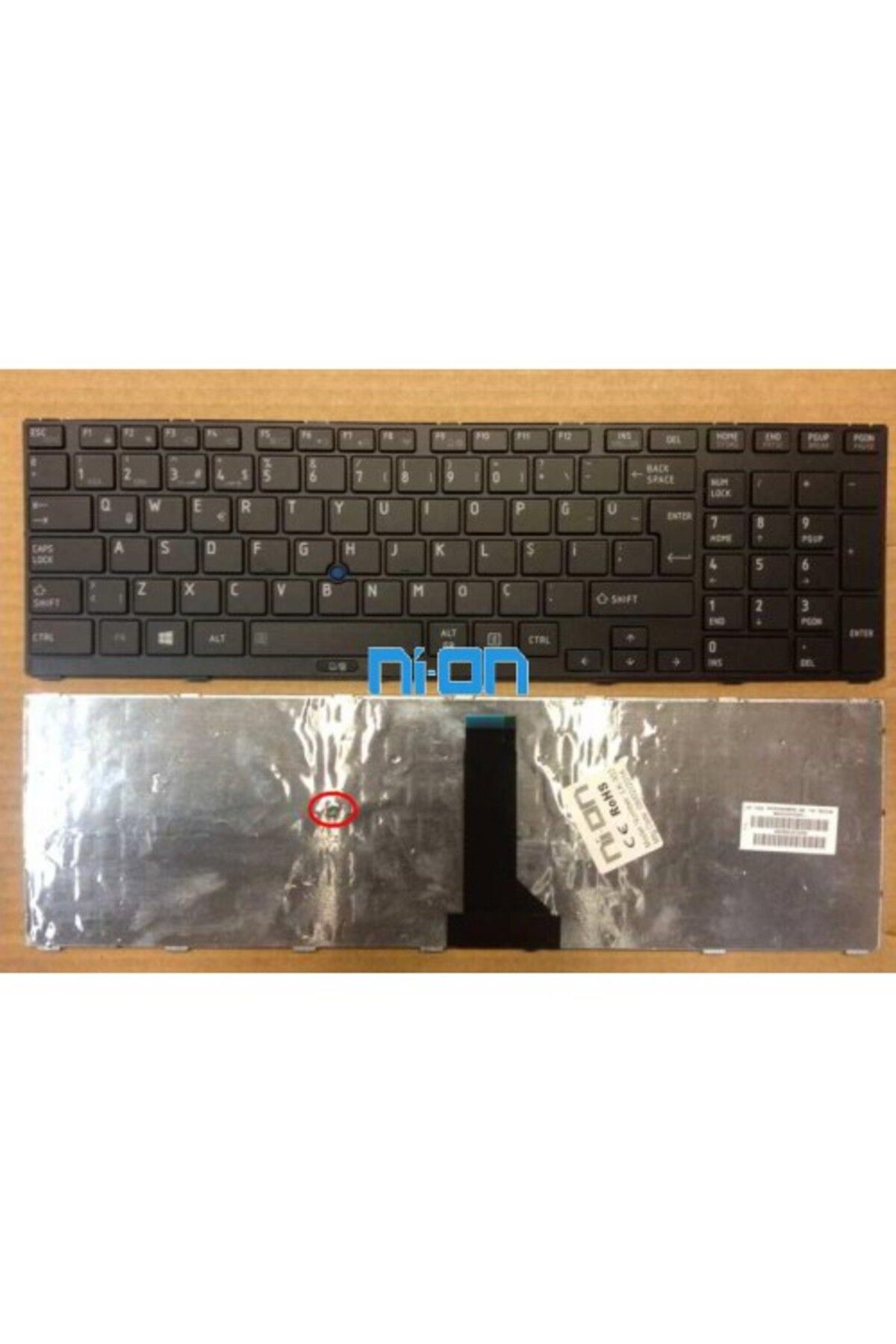 NION Toshiba Tecra R950-10G uyumlu Notebook Klavye (Siyah TR)