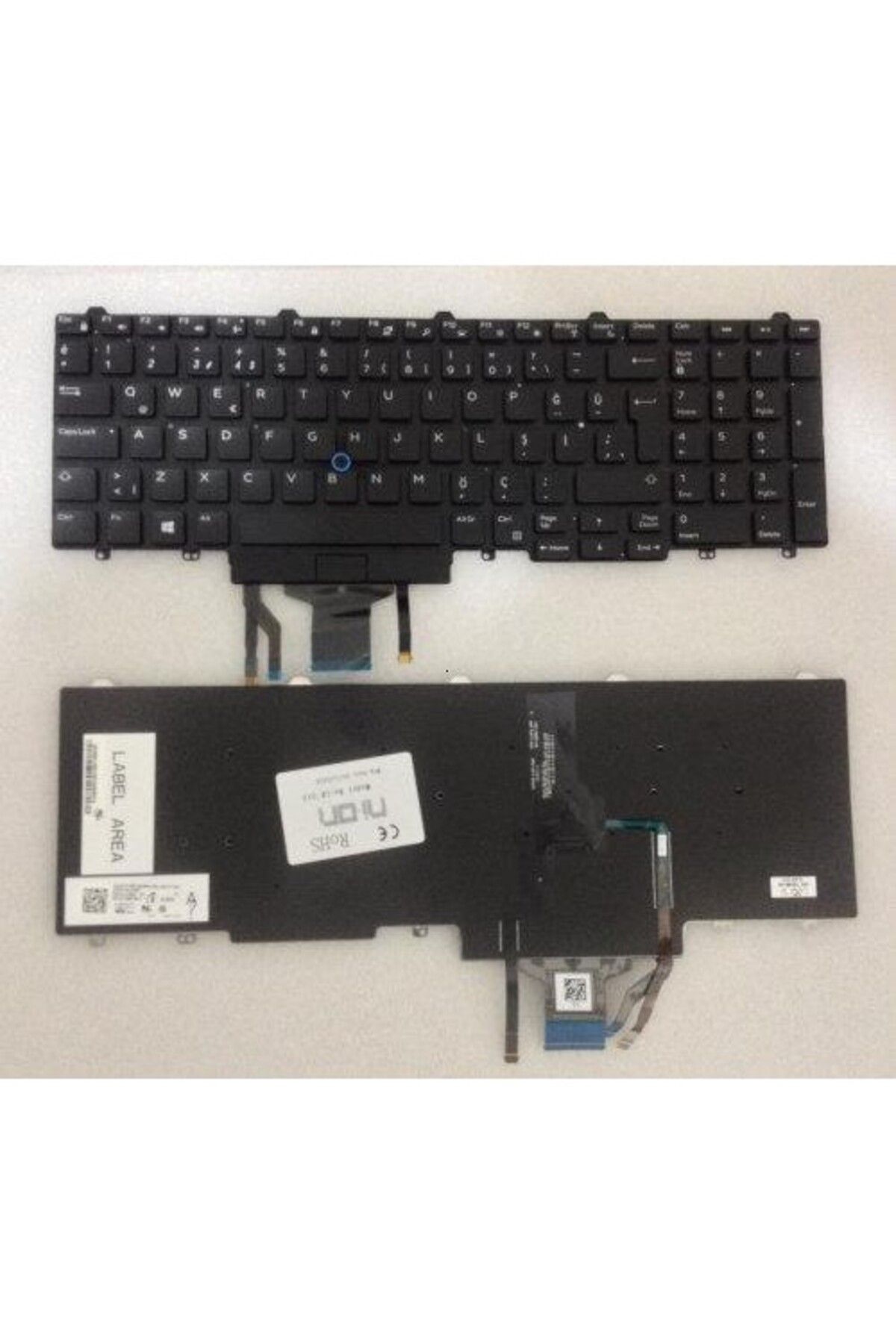 NION Dell Precision M3520 uyumlu Notebook Klavye (Siyah TR)