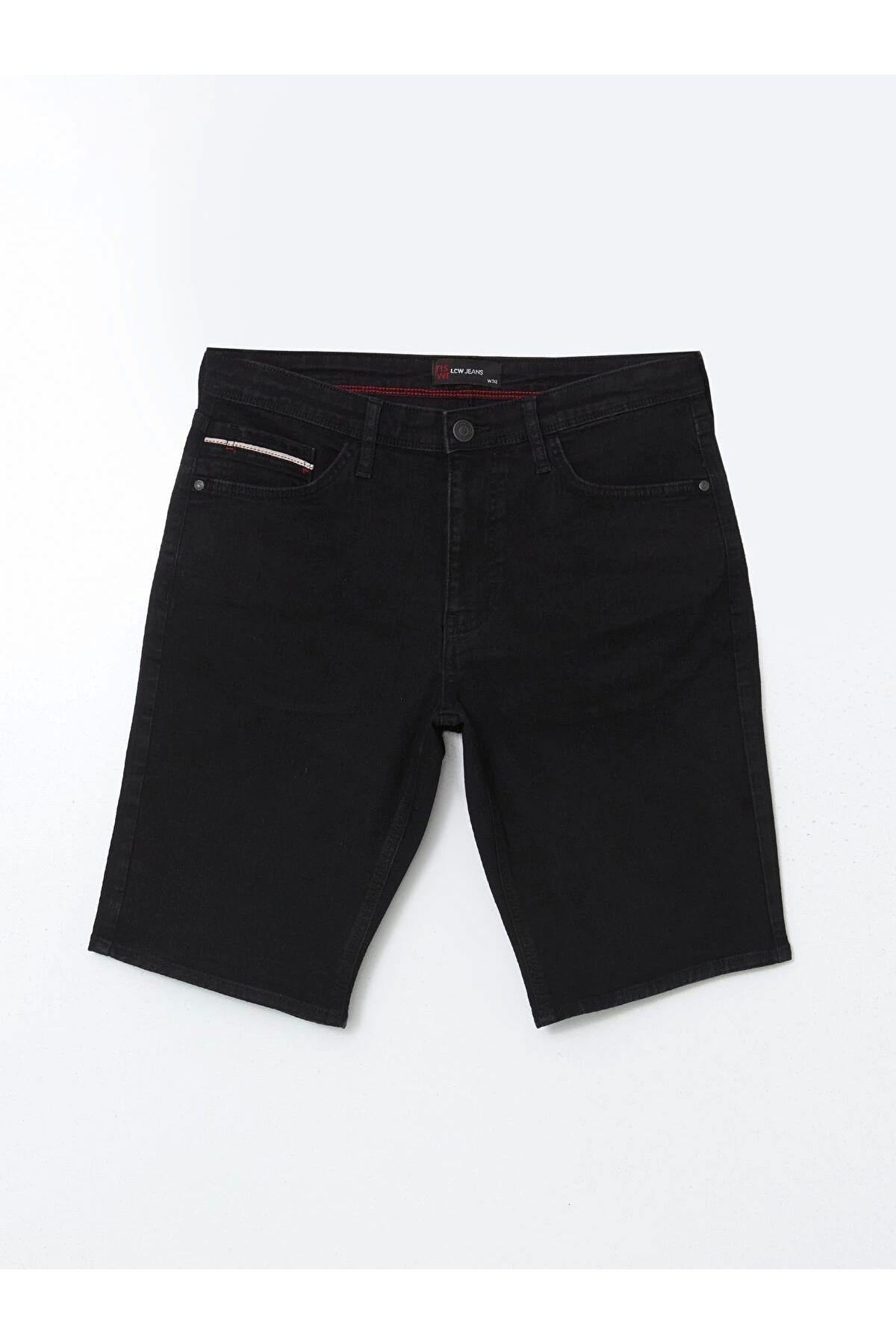 LC Waikiki LCW Jeans Siyah Slim Fit Erkek Jean Şort