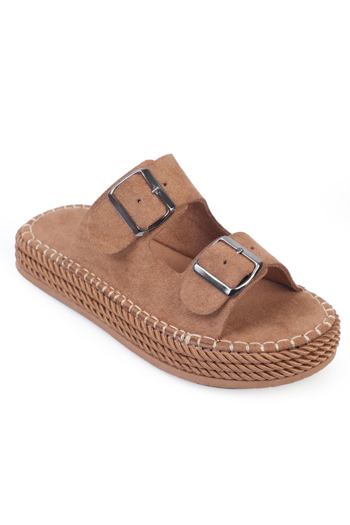 Capone Outfitters Lorry Çift Bantlı Kadın Sandalet