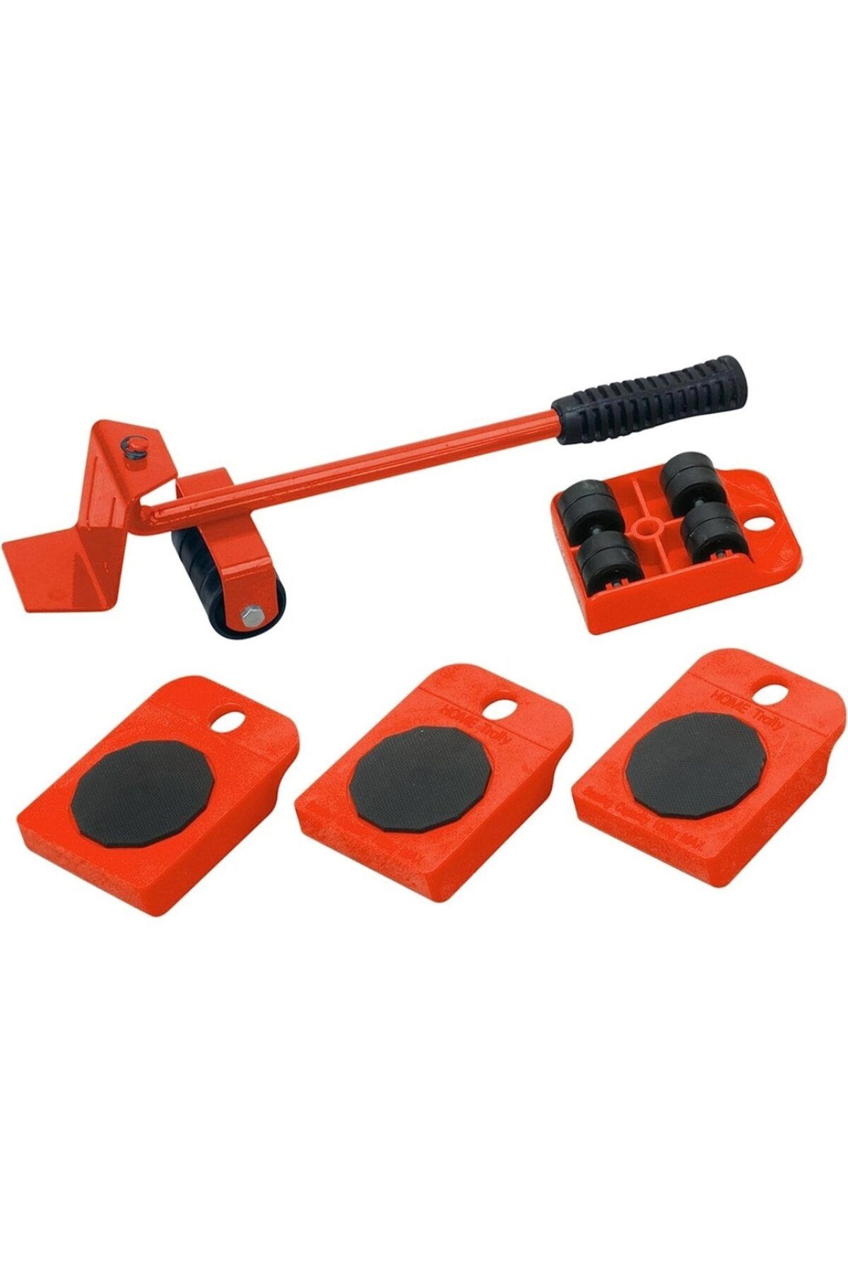 MACVI Set Levier Cu Role Si 4 Suporturi Pivotante Macvi , Cu Roti, Mobilier Si Electrocasnice, Max 600 Kg - One Size