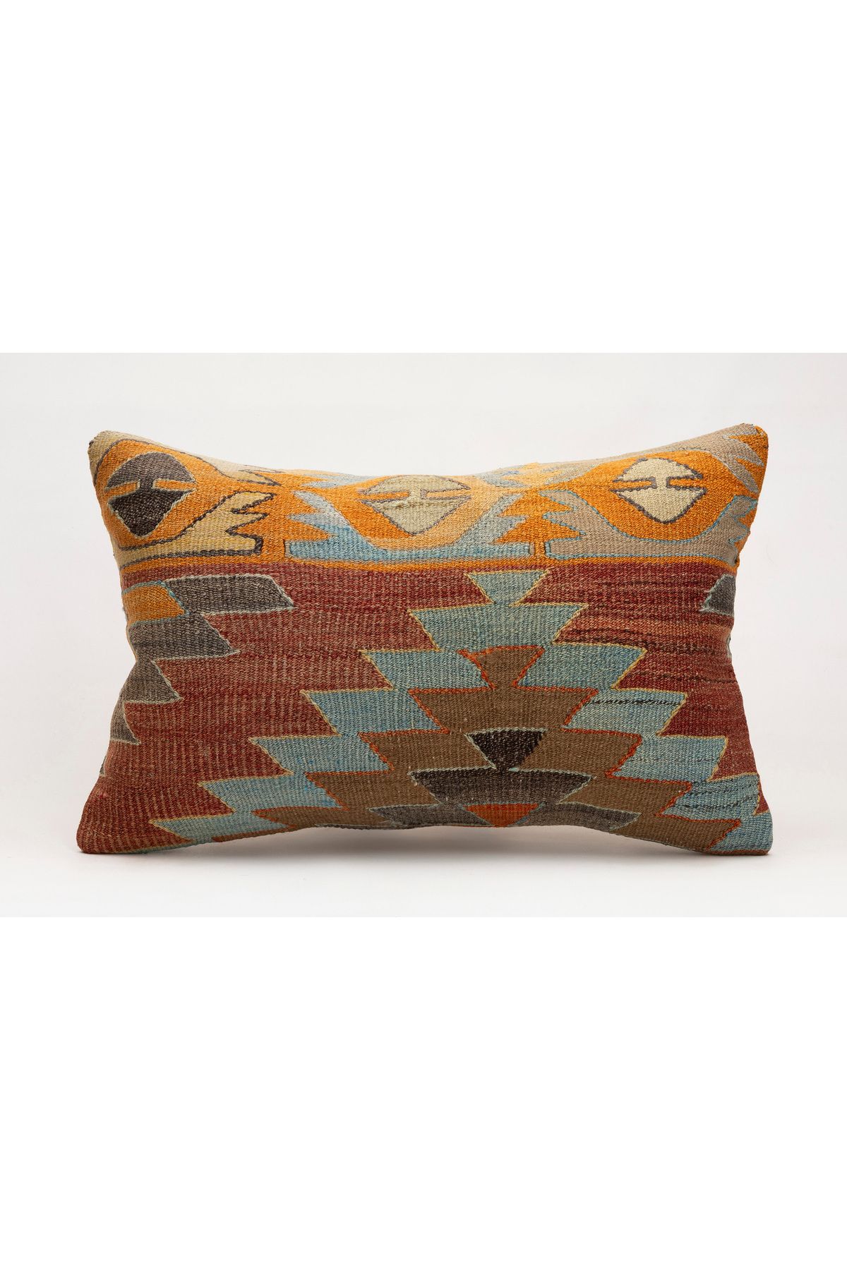 Kilim Whole Sale El Yapımı Kilim'den Yapılmış Vintage Yastık Kırlent Kılıfı, 40x60 cm