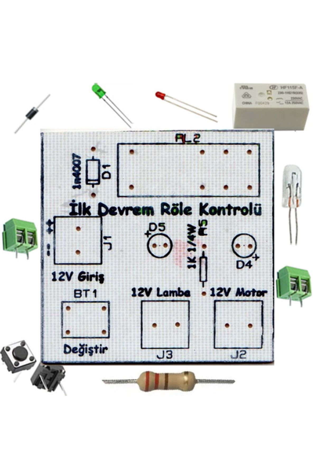 Devre Dünyası İlk Devrem Röle Kontrolü - Kendin Yap Kiti