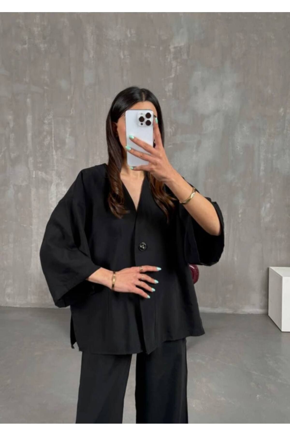 manana fashion PREMIUM KUMAŞ PANTOLON BLUZ TAKIM